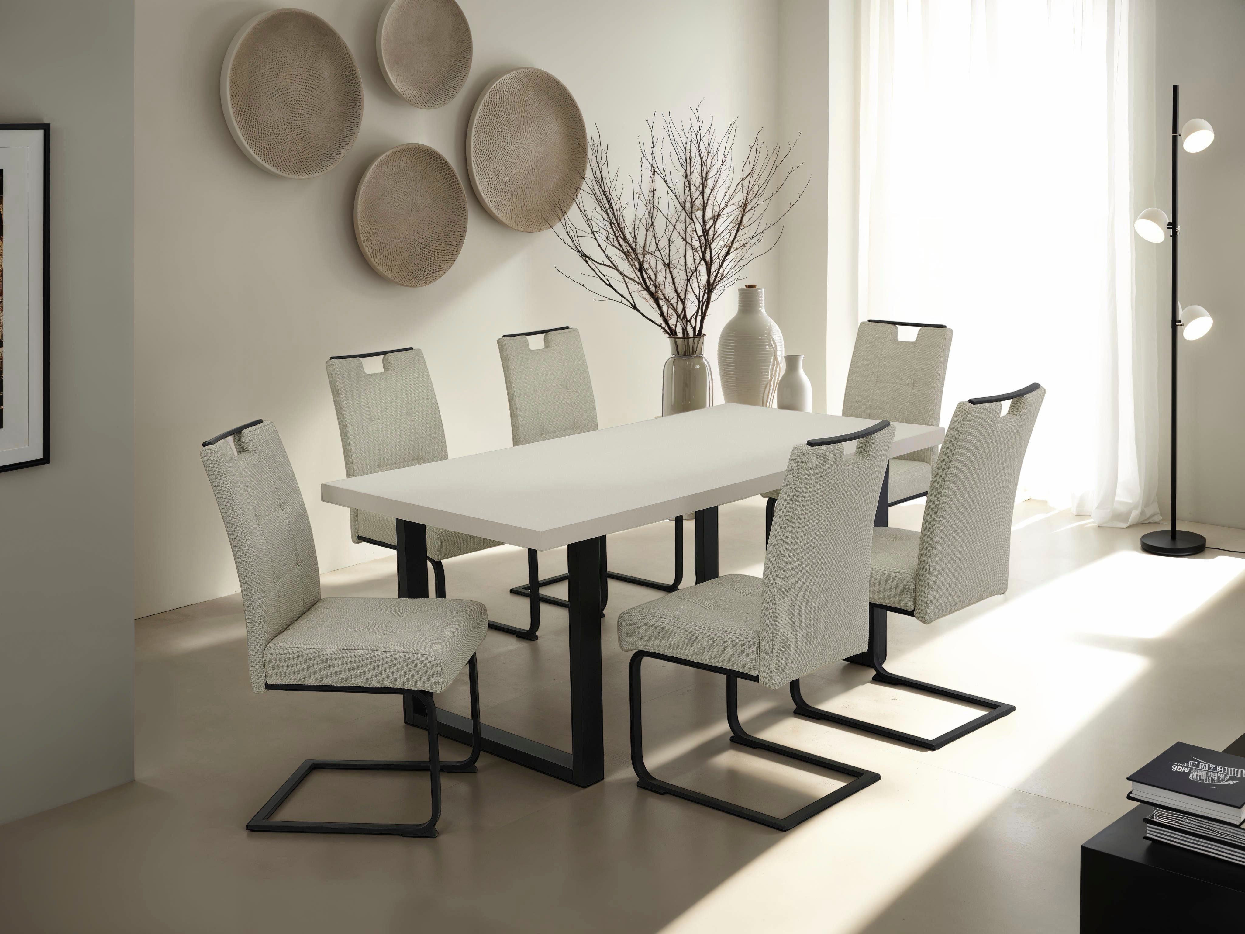 HELA Freischwinger WIEN, Esszimmerstuhl, Komfortstuhl (Set, 2 St), Flachroh günstig online kaufen