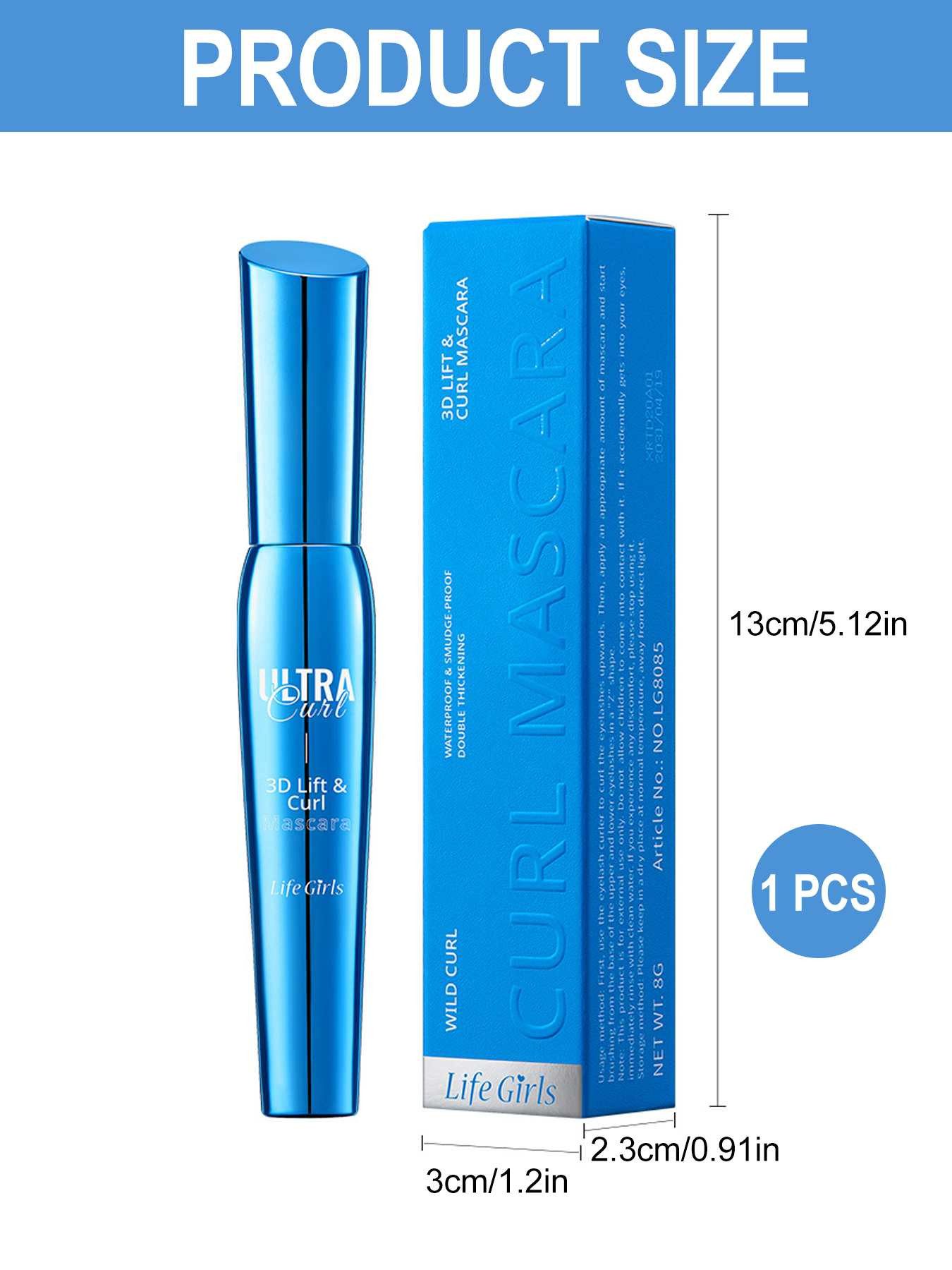 DEBAIJIA Mascara 3D Lift &Curl Mascara Voller-Wimpern-Mascara Long-lasting