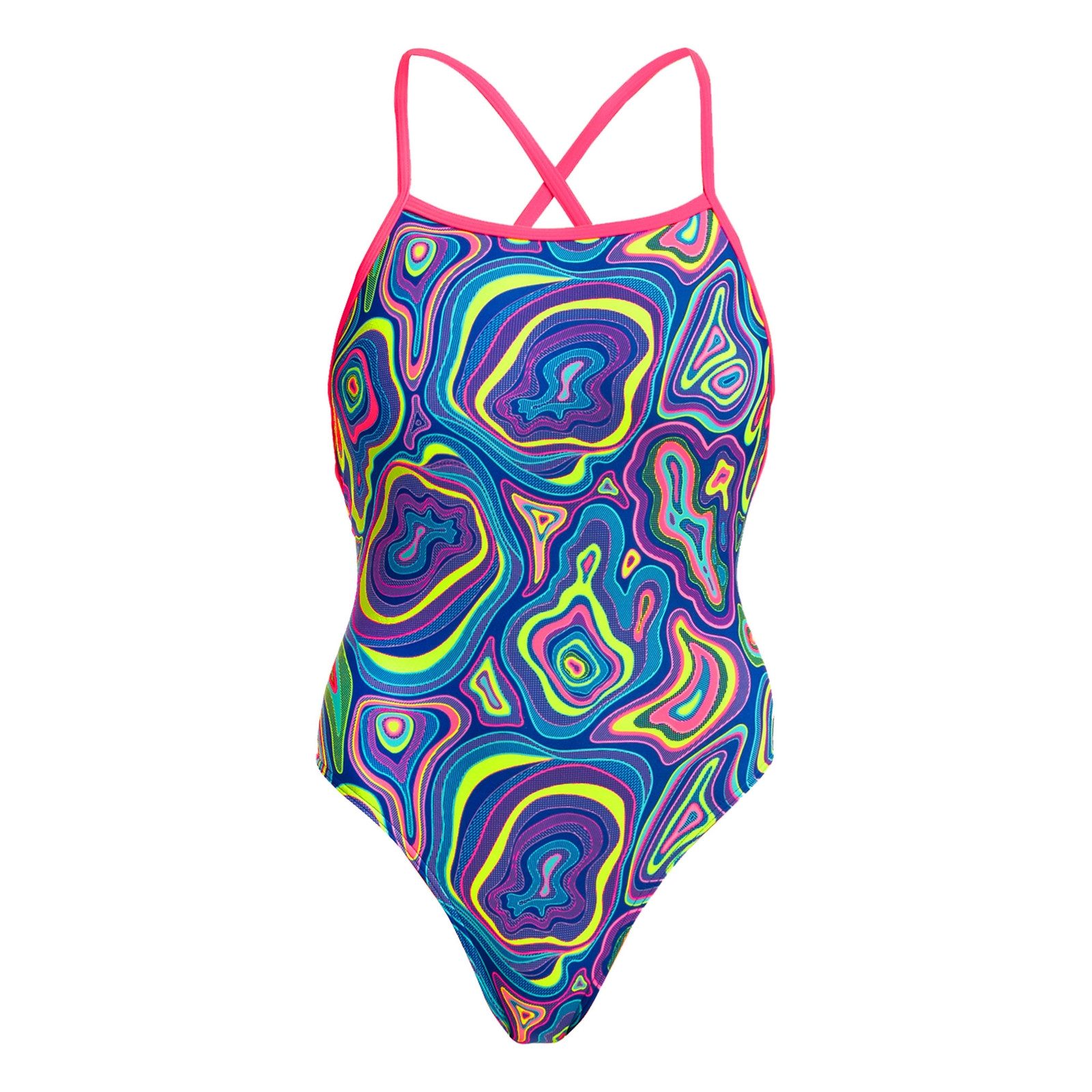 Funkita Badeanzug Strapped In High Country aus schnelltrocknendem C-Infinity Material