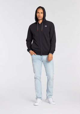 Bruno Banani Kapuzensweatjacke mit mehrfarbigen Kordeln