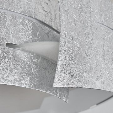 hofstein Hängeleuchte »Spano« runde Hängelampe in Silber aus Metall, ohne Leuchtmittel, 3xE27 je 60 Watt, moderne