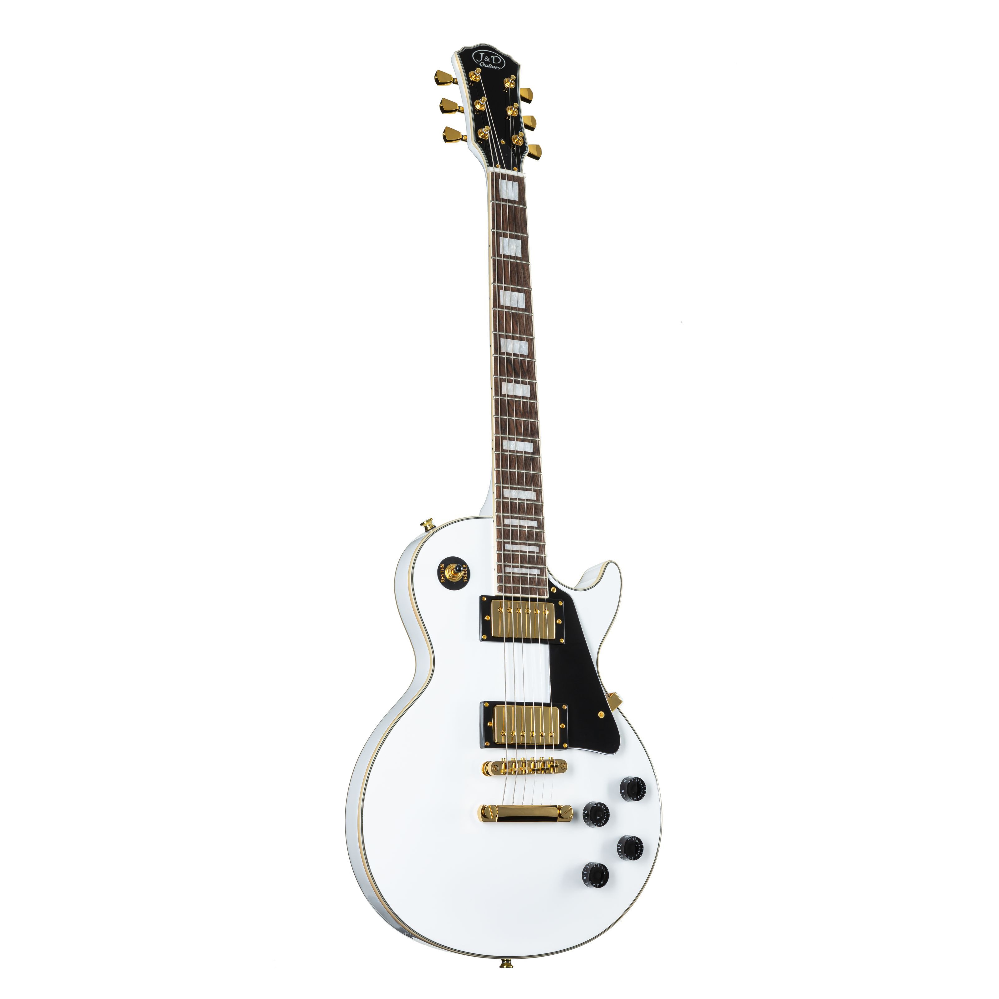 J & D E-Gitarre, E-Gitarren, Single Cut Modelle, LC II White - Single Cut E-Gitarre