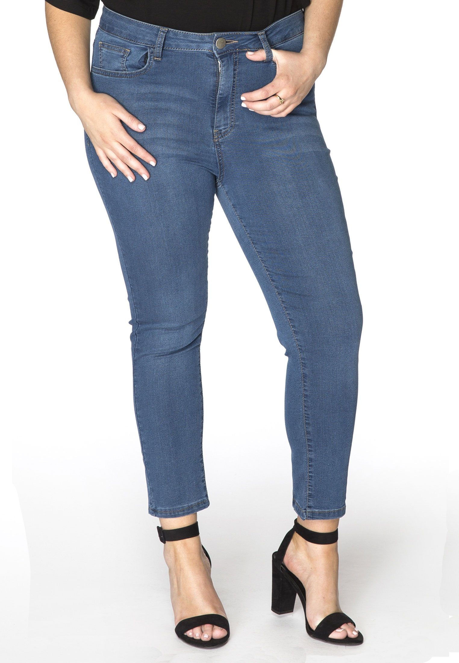 YOEK High-waist-Jeans Damen Jeans Große Größen großen Größen