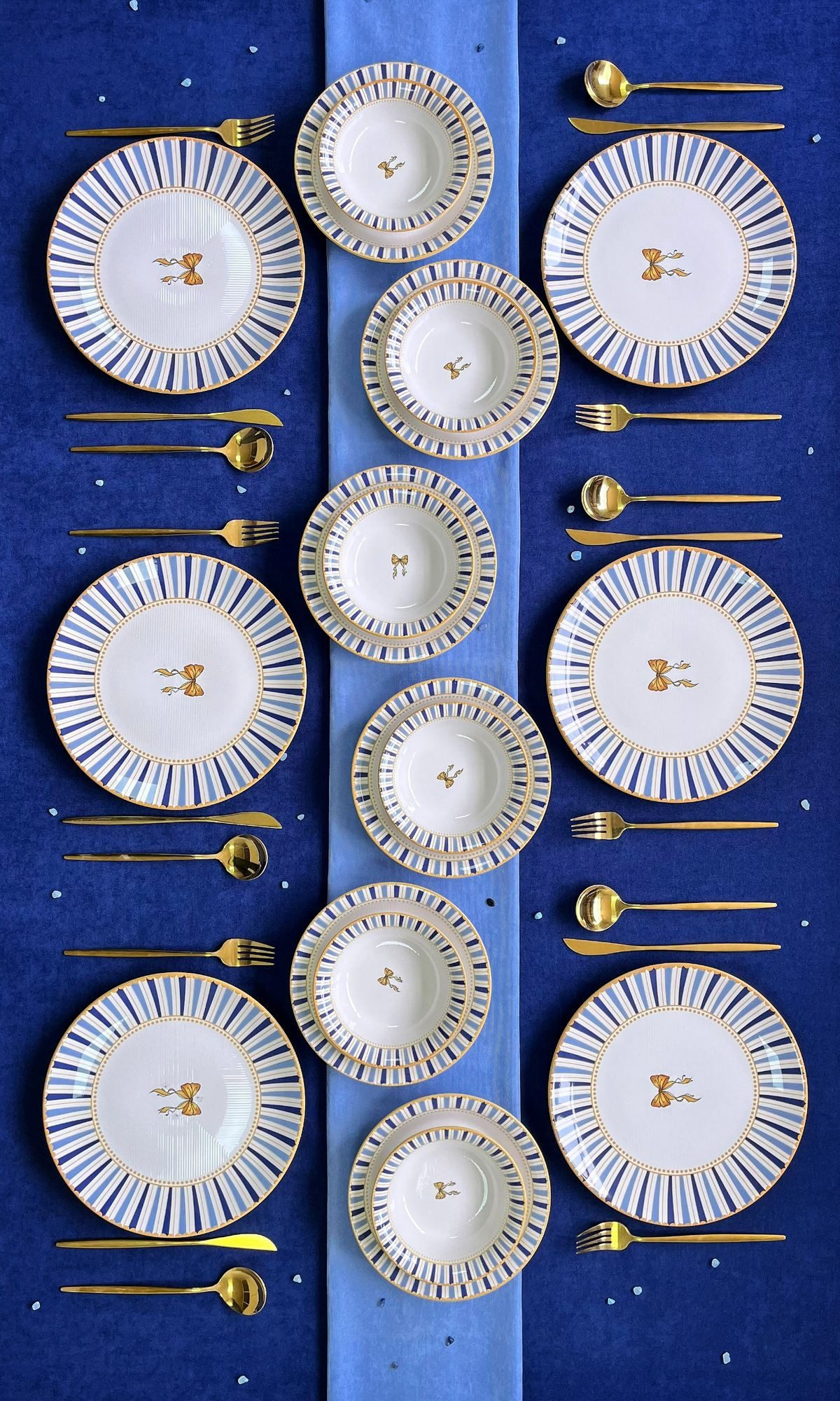 Hermia Concept Geschirr-Set (24-tlg), 6 Personen, Keramik, Alltagstaugliches Zeitloses Keramik-Design