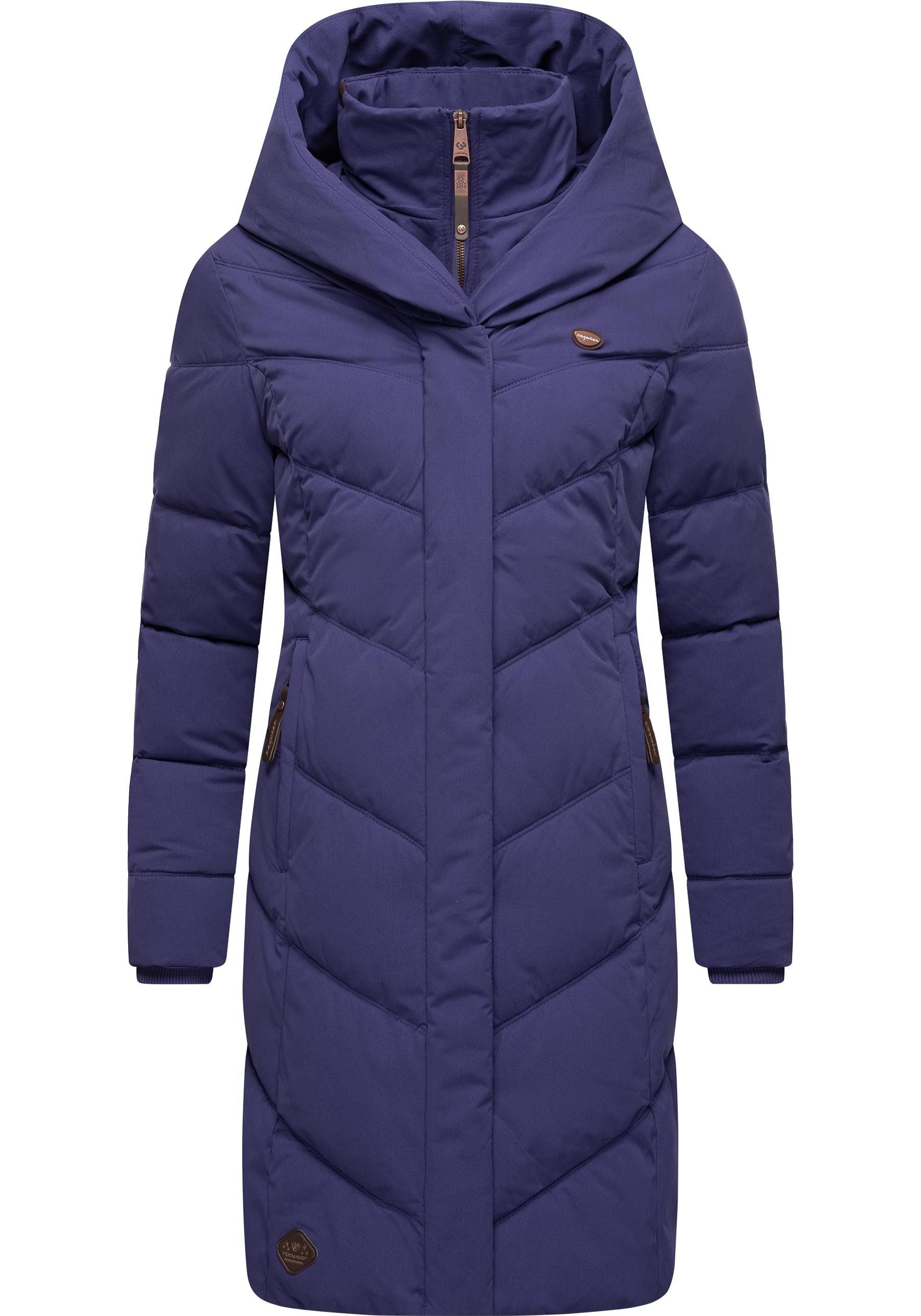 Ragwear Steppmantel Natalka stylischer, gesteppter Winterparka mit gefütterter Kapuze