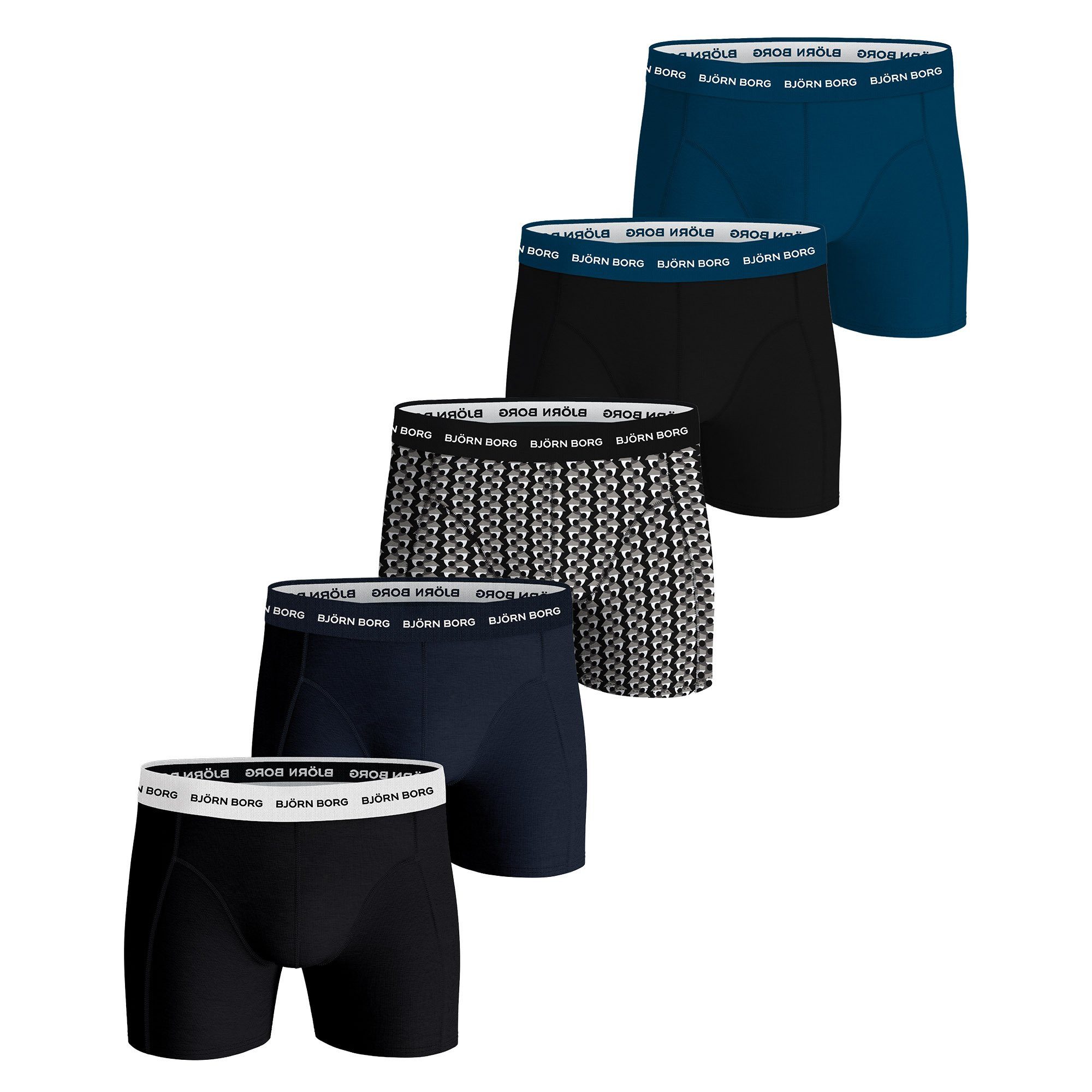 Boxer Herren Boxershort 5er Pack Baumwollmischung
