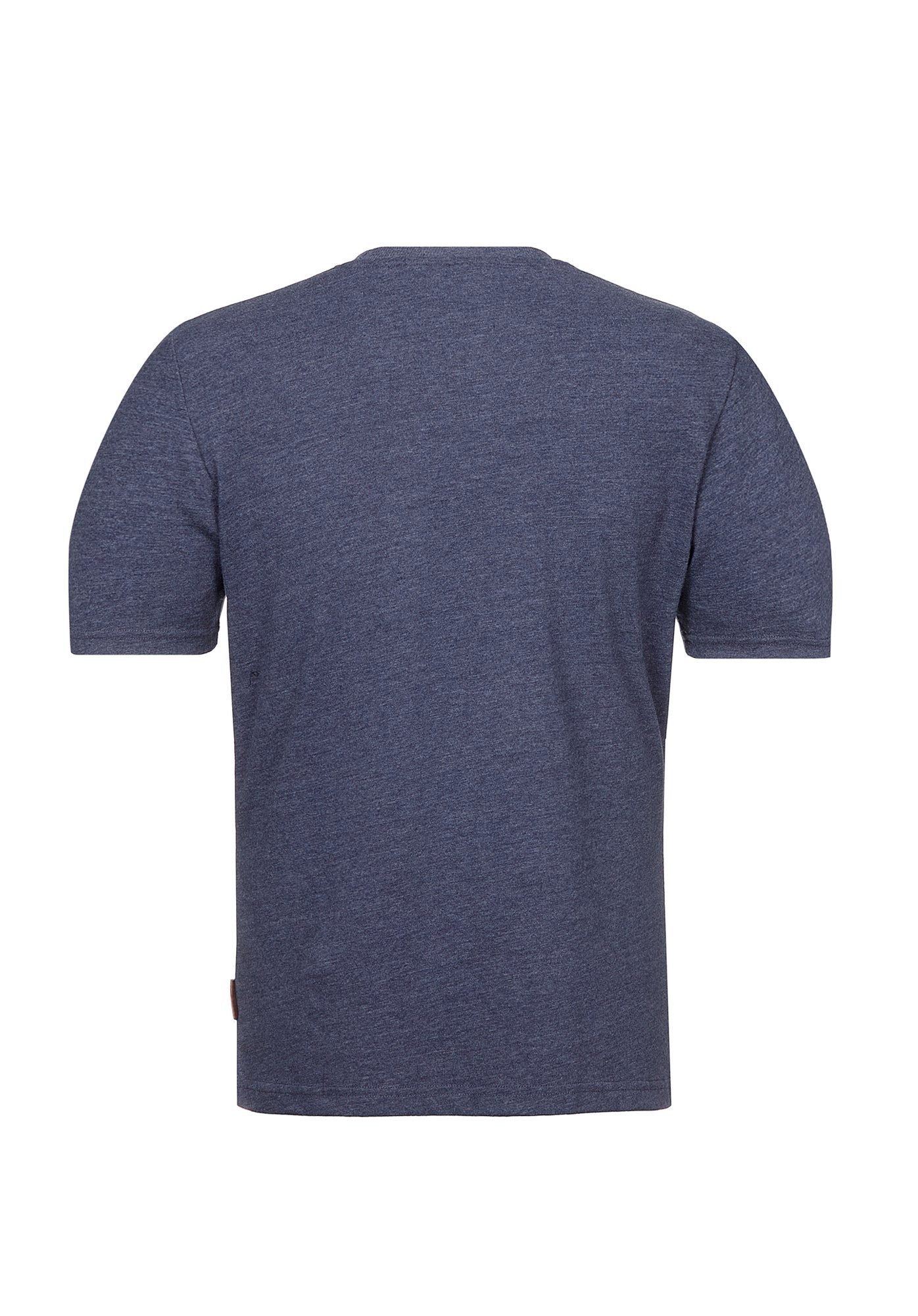 naketano T-Shirt Baumwolle Rundhals Kurzarm Streetwear Basic Sommershirt Herren (1-tlg) weich, bequem, casual, vegan, meliert, gerader Schnitt, Alltag