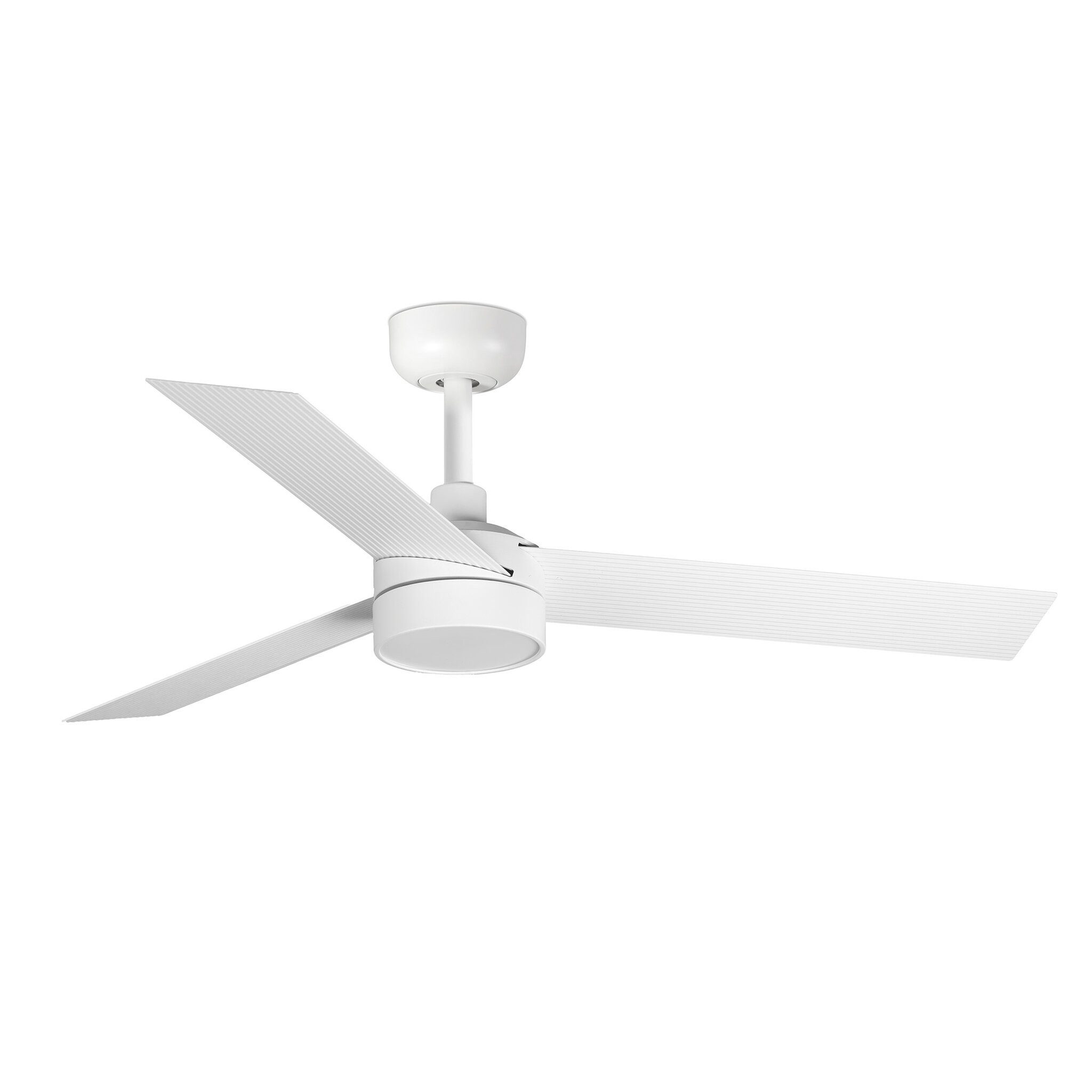 FARO Barcelona Deckenventilator DC Deckenventilator Cruiser S Weiß mit LED & Ferbedienung, Timer