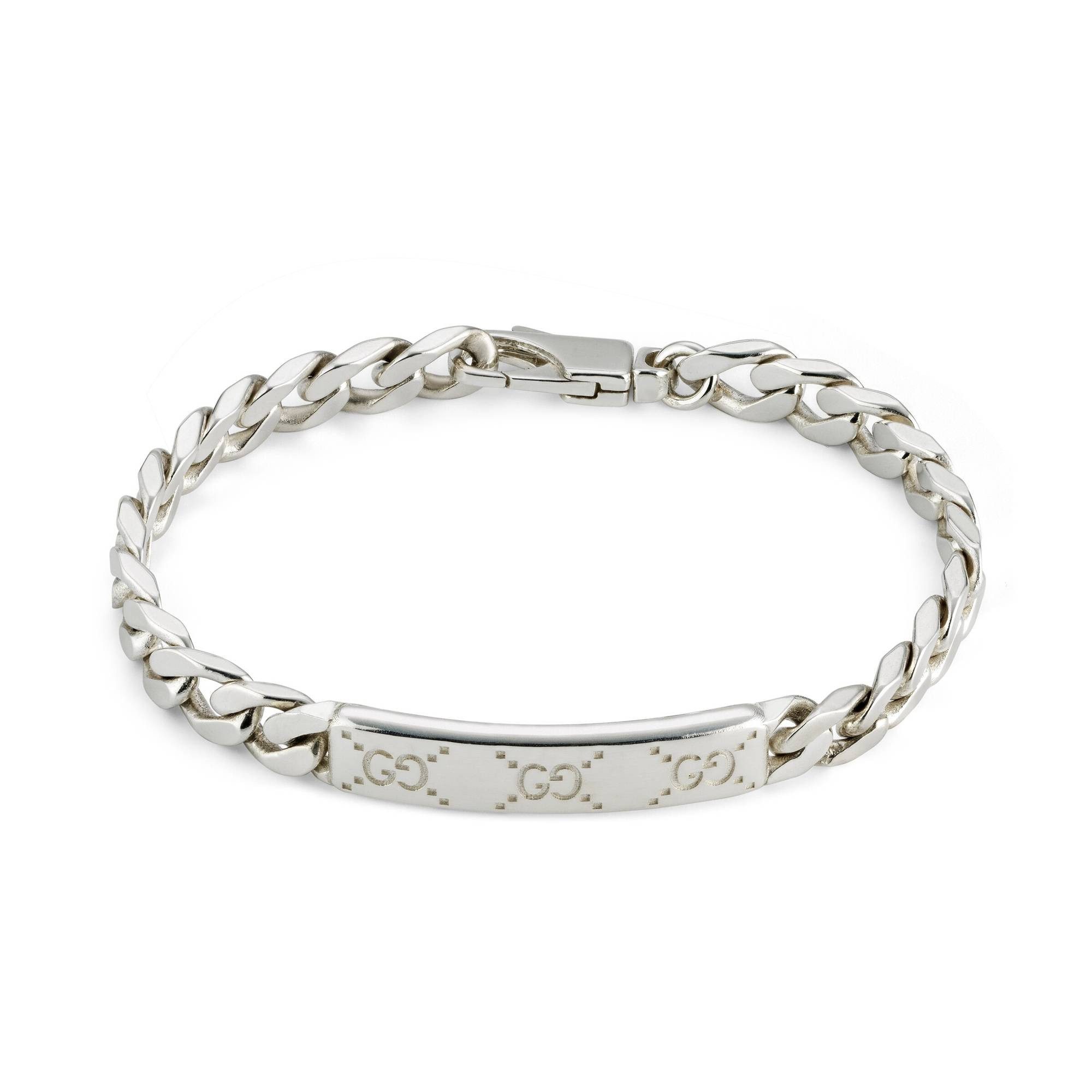 GUCCI Armkette Signature Silber 925 GG Tag