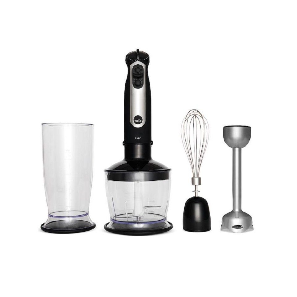 wilfa Stabmixer ESSENTIAL SM-1FP mit Zubehör-Set, 700 W, gummierter Griff