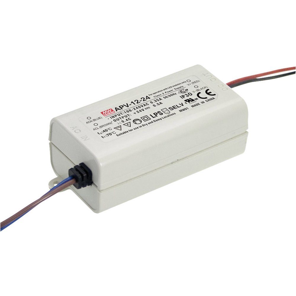 MW Mean Well APV-12-5 LED-Trafo Konstantspannung 10 W 0 - 2 A 5 V/DC LED Trafo