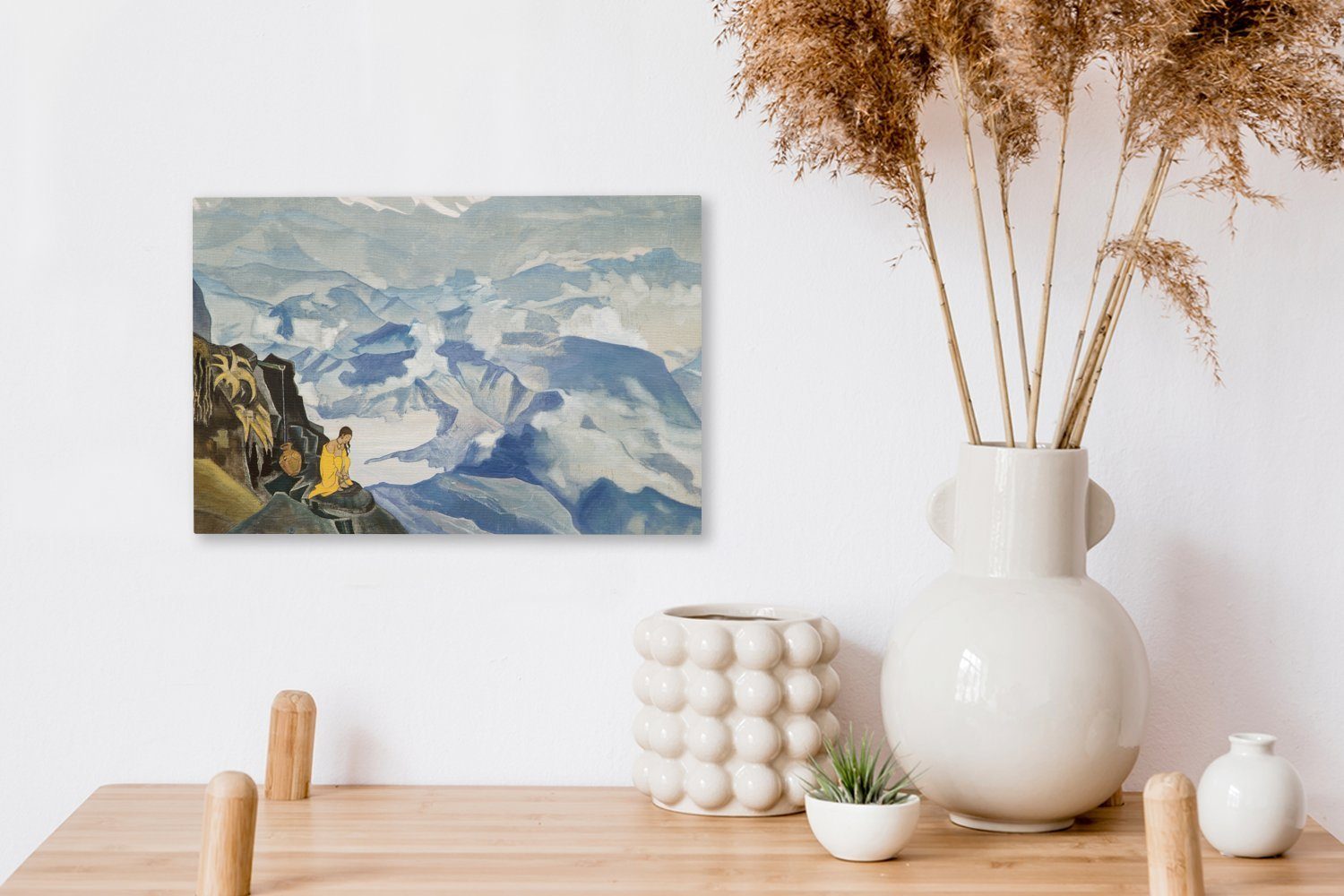 Wanddeko, Lebens Tropfen Roerich, Aufhängefertig, - Leinwandbilder, Leinwandbild von des Nicholas OneMillionCanvasses® cm Wandbild 30x20 Gemälde (1 St),