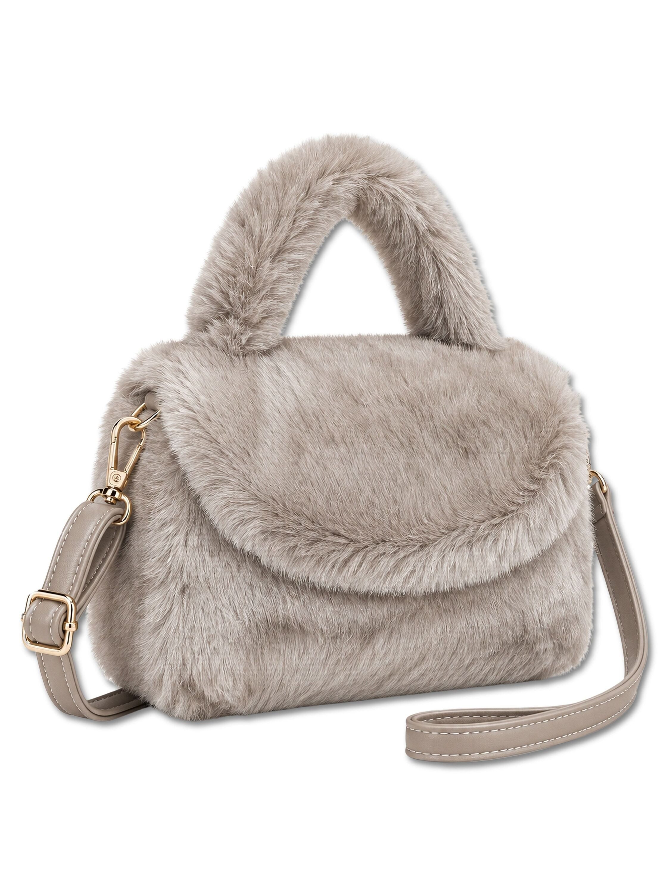 COLLEZIONE ALESSANDRO Henkeltasche Smallfoot, aus kuschelweichem Teddy