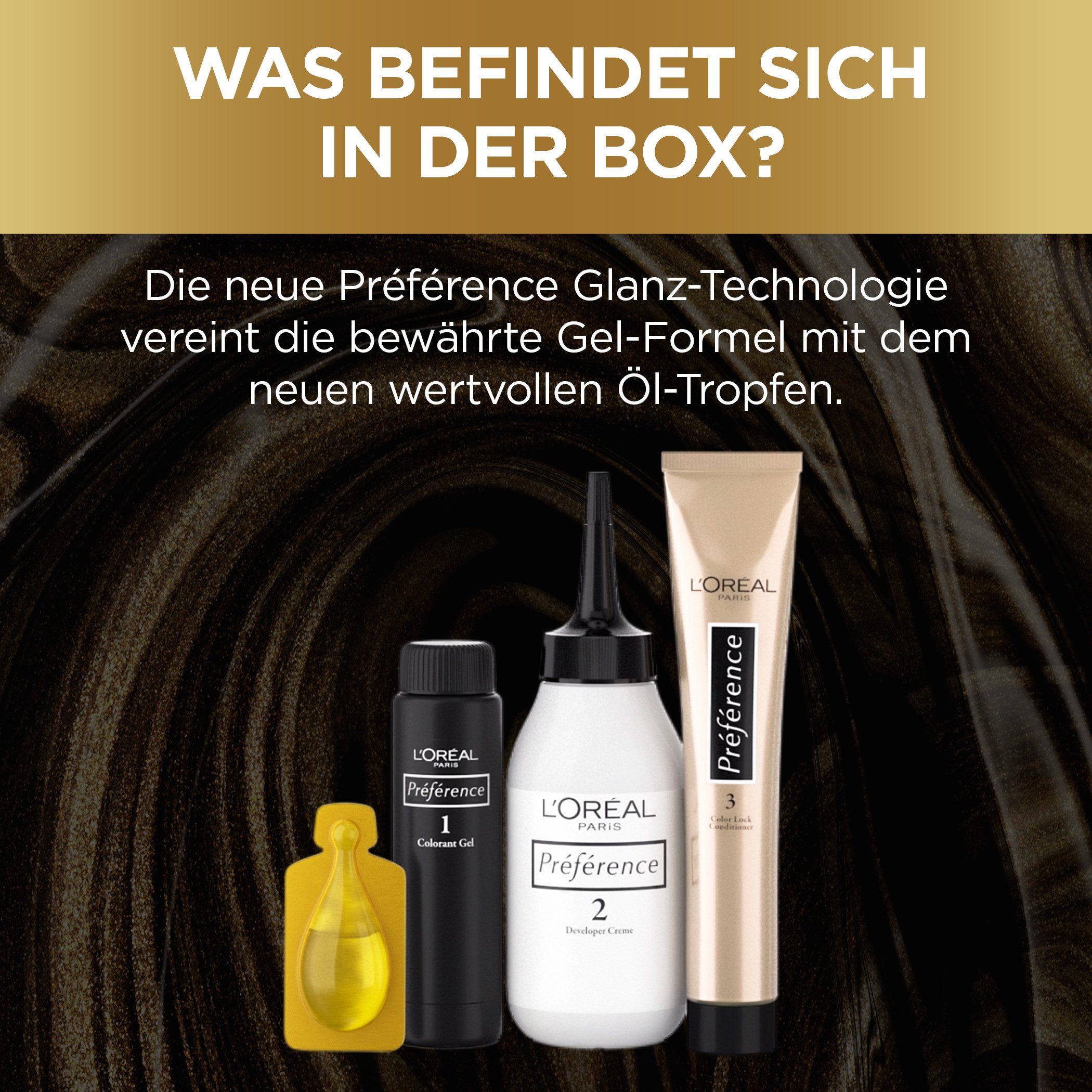 L'ORÉAL PARIS Coloration Préférence, 3-tlg., mit pflegender Formel