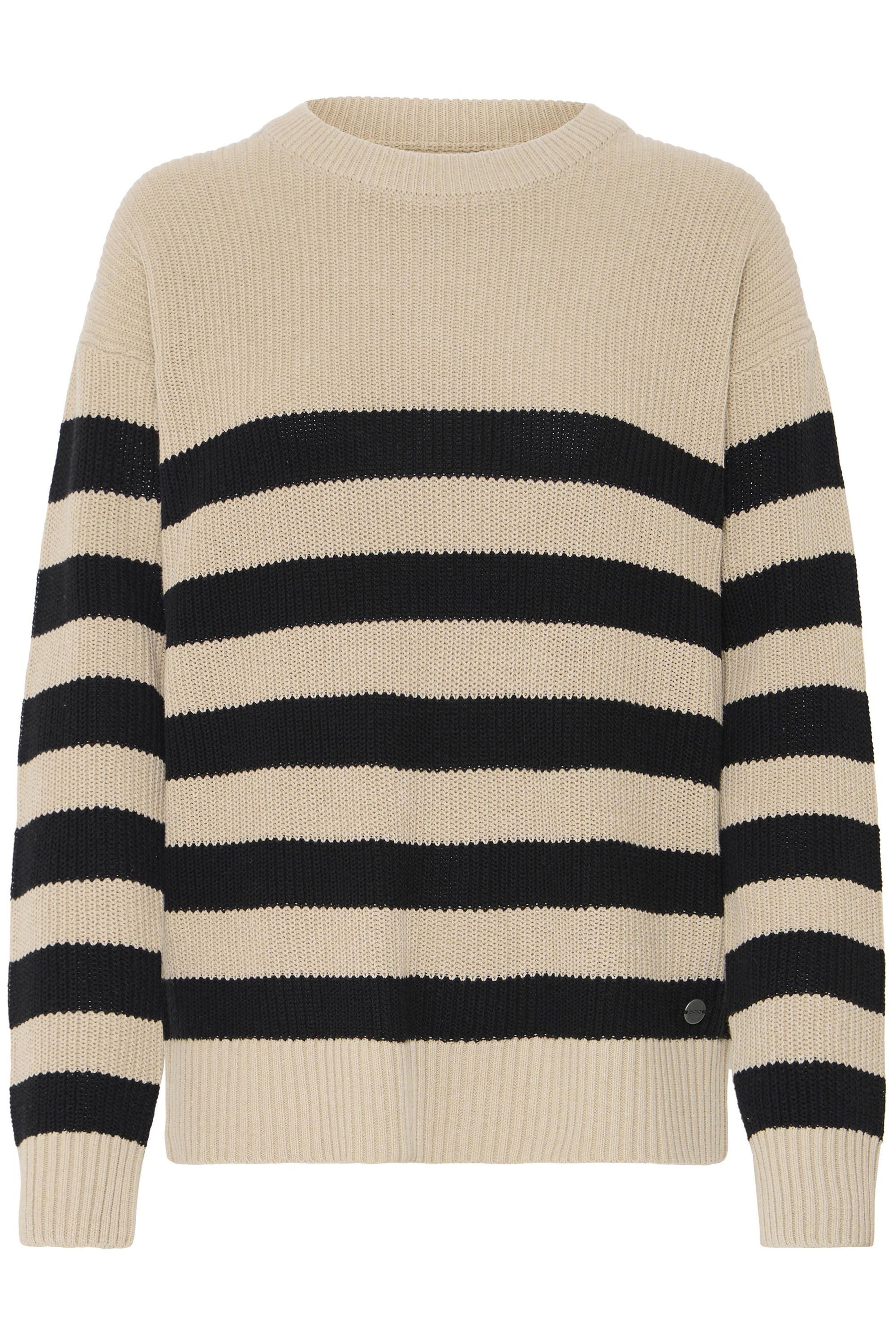 OXMO Strickpullover OXKavina Modischer Pullover mit Streifen günstig online kaufen