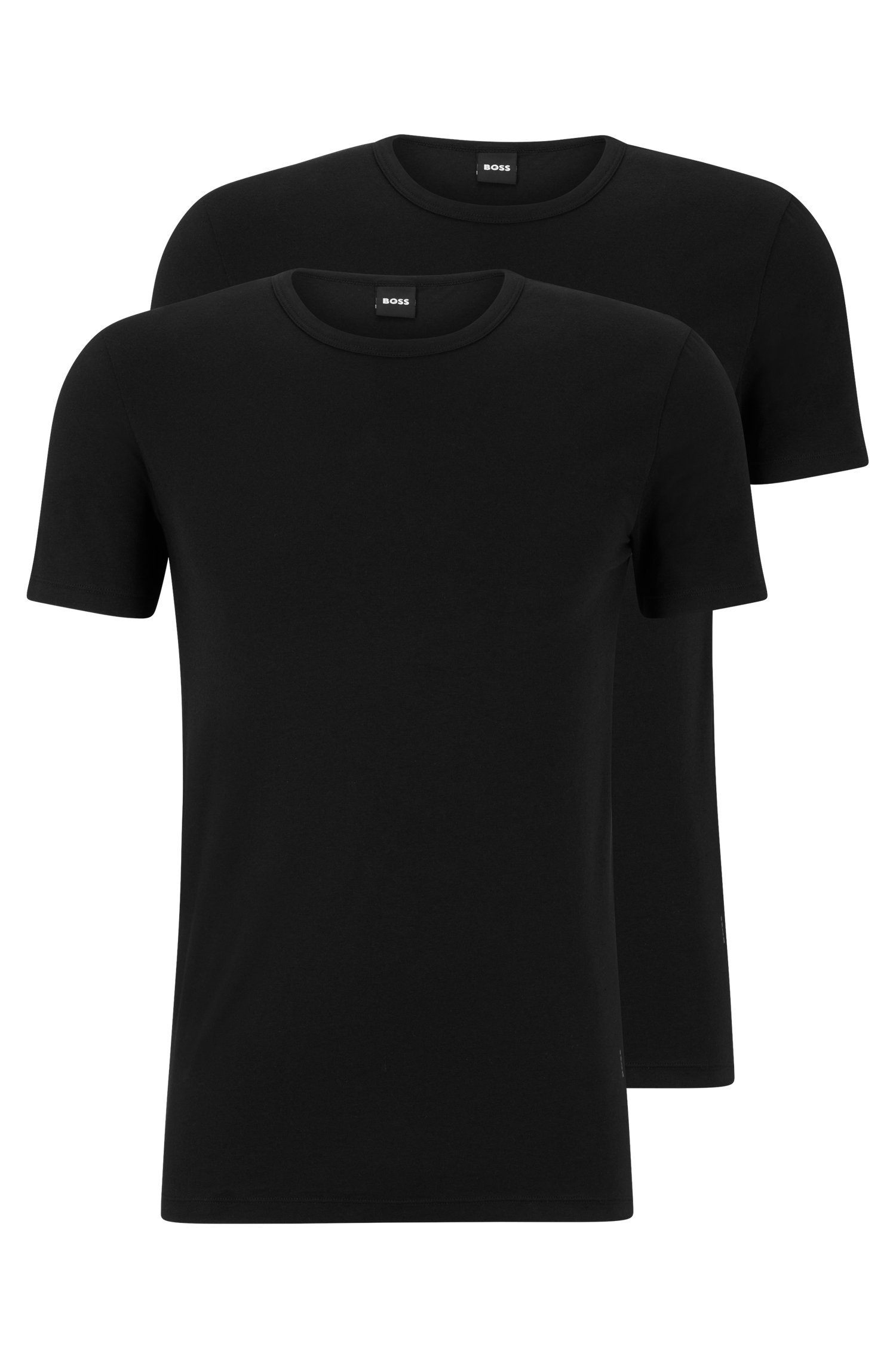 BOSS T-Shirt (Packung, 2-tlg) schwarz