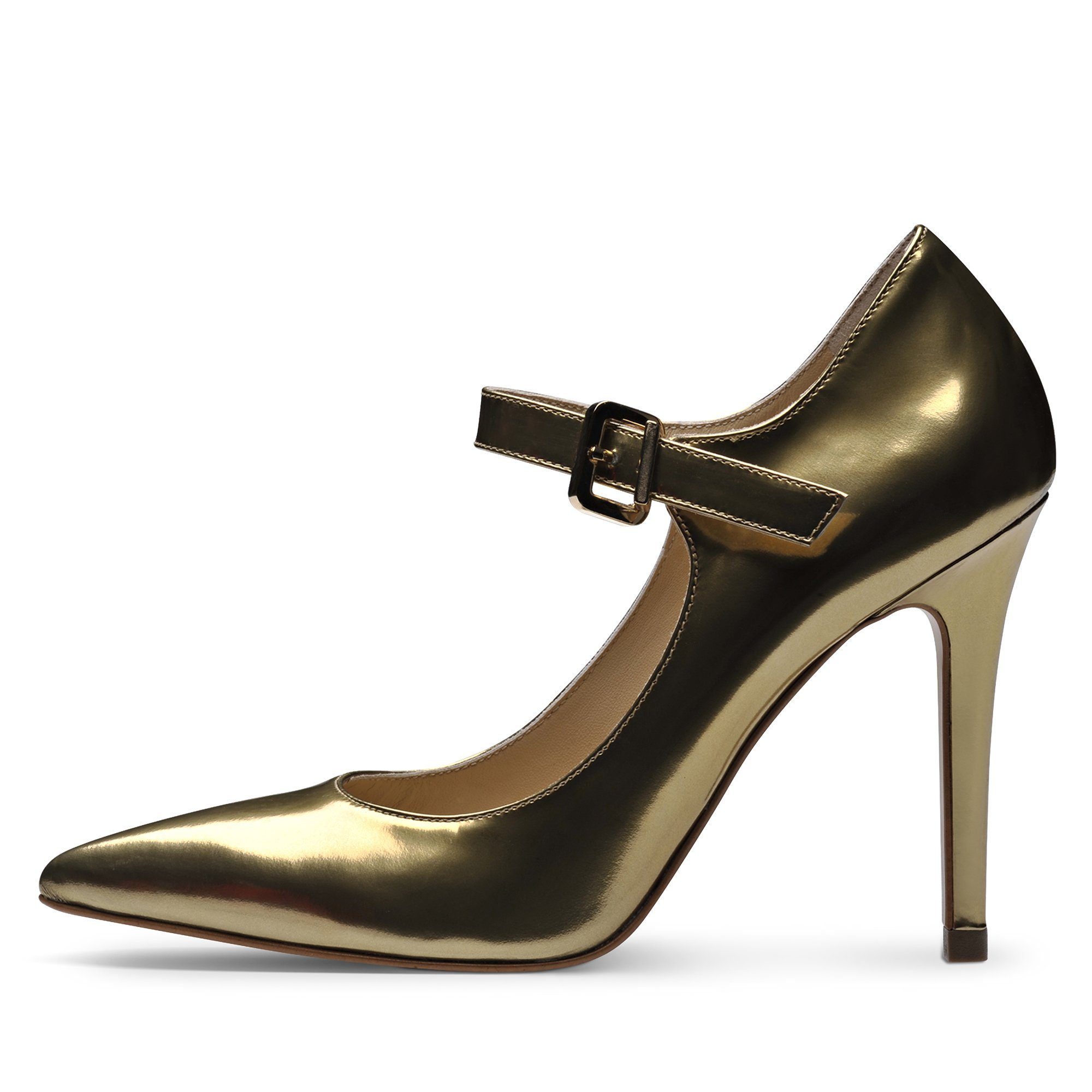 in Italy Handmade gold Pumps Evita ALINA