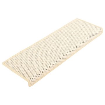 Stufenmatte Treppenmatten Selbstklebend Sisal-Optik 15 Stk. 65x21x4cm Creme, vidaXL, Rechteckig