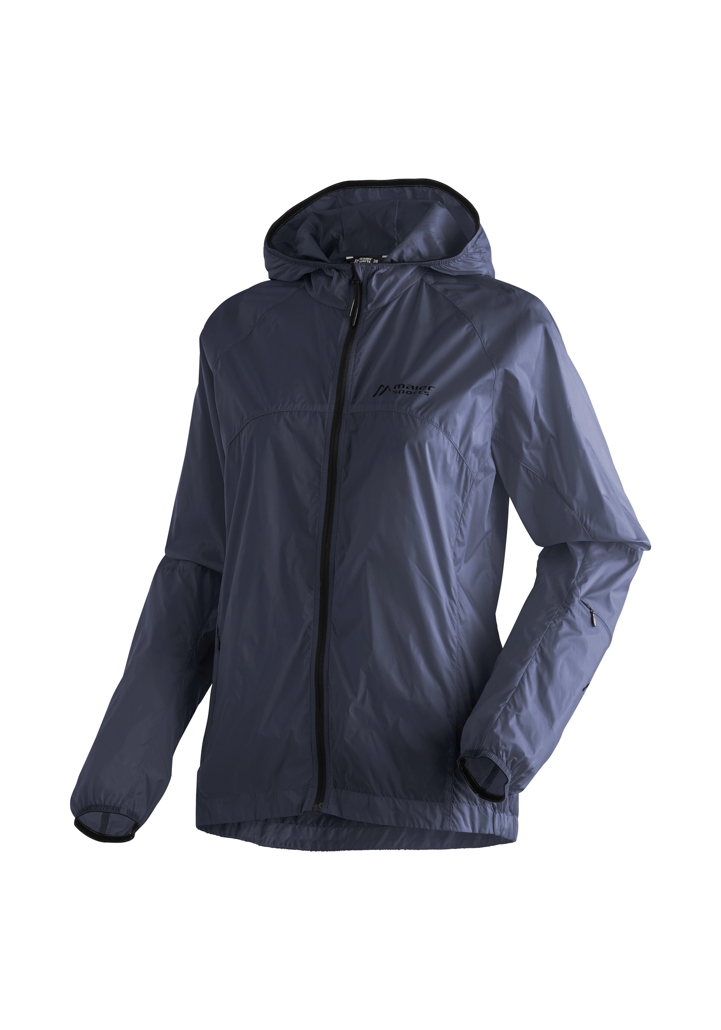 Maier Sports Funktionsjacke Feathery W Leichte Windjacke mit besonders kleinem Packmaß dunkelblau | Übergangsjacken