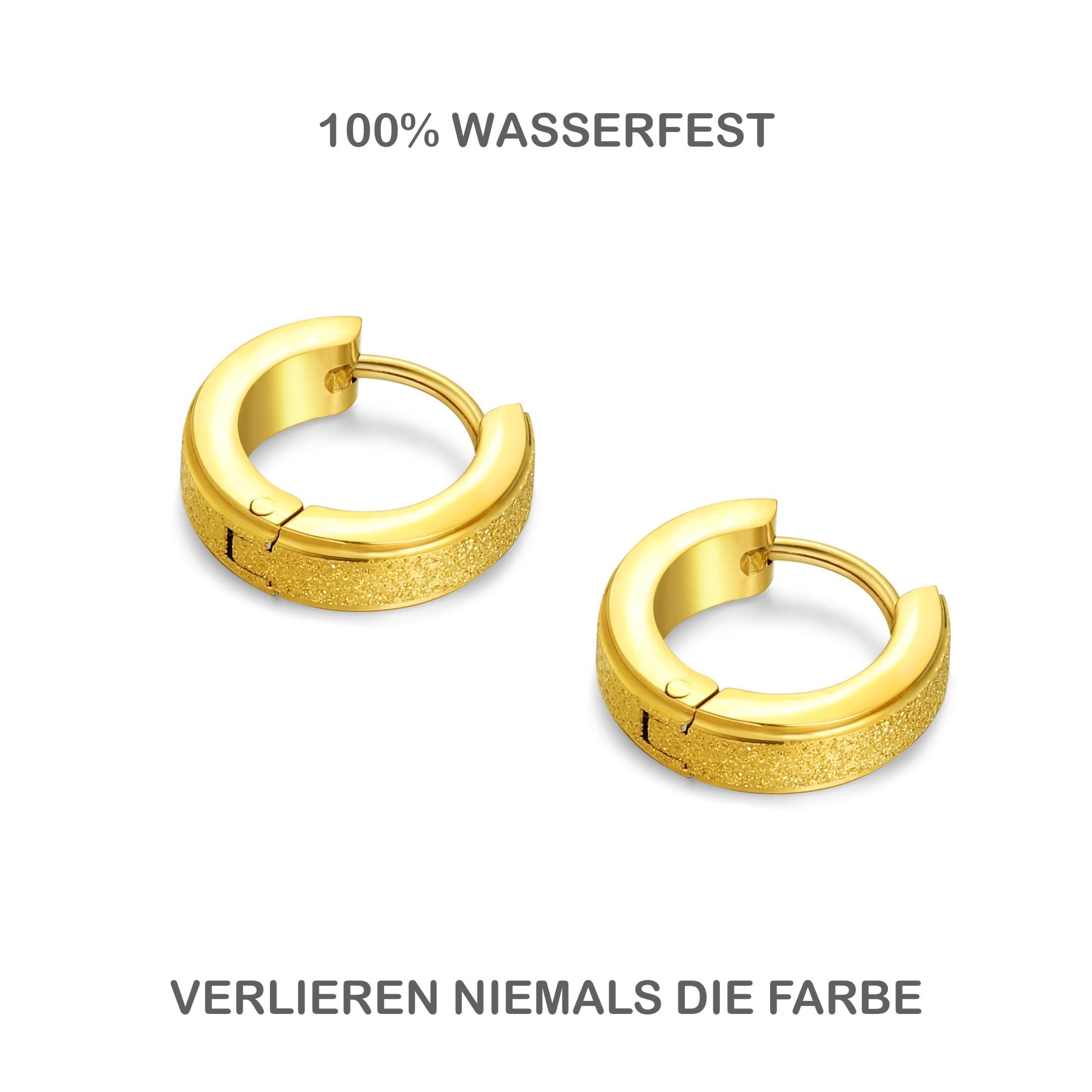 Kim Johanson Paar Creolen Gloss (1-tlg), 1 Paar, aus Edelstahl, klassisch & glänzend, für jeden Tag