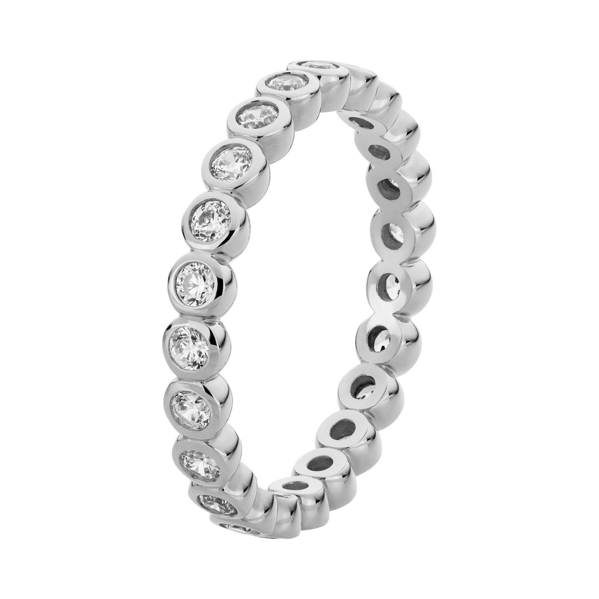 Orolino Fingerring 333/- Weißgold glanz synth. Zirkonia günstig online kaufen