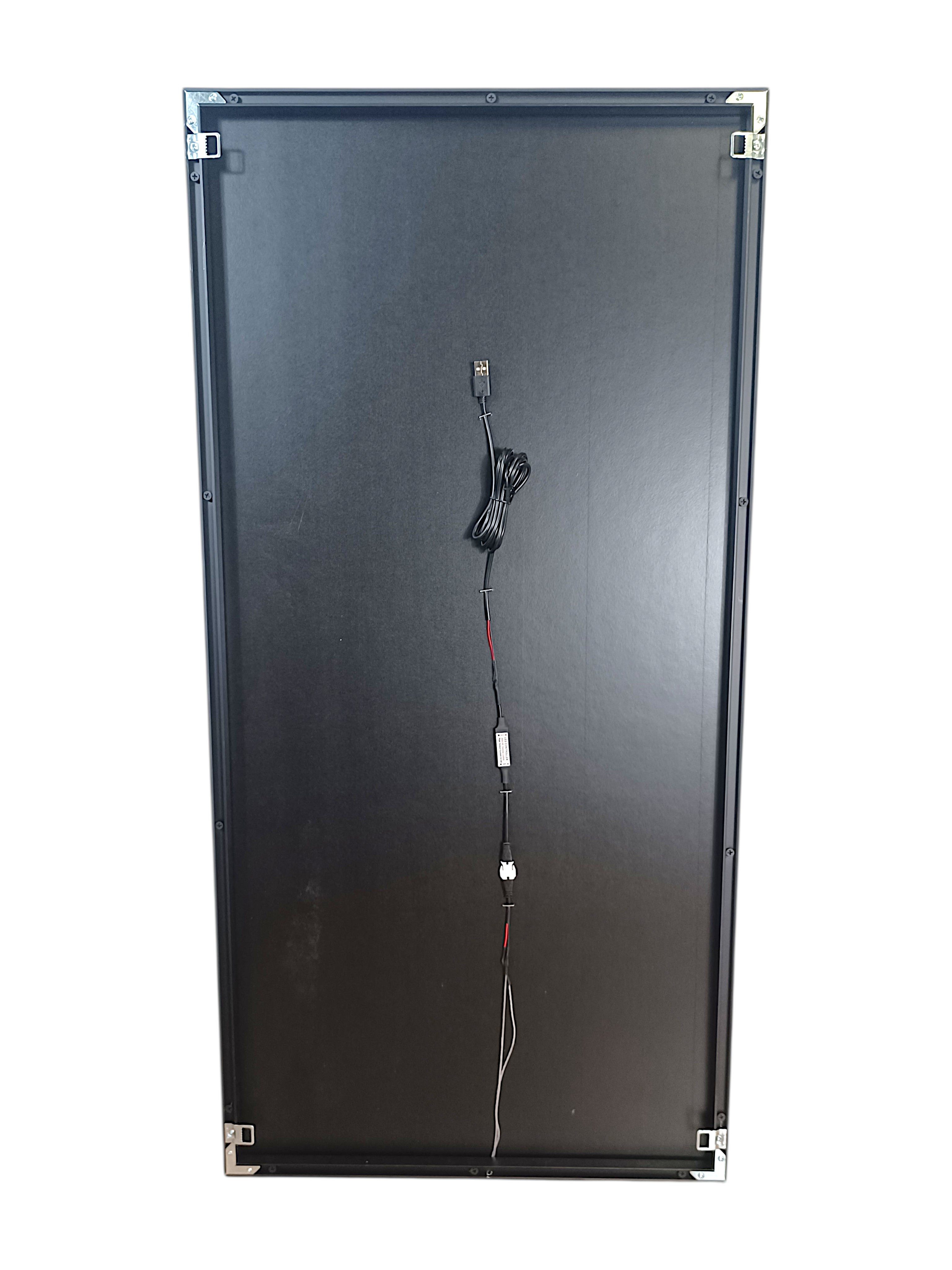 Arnusa LED-Bild beleuchtetes LED Bild Pferd Glas warmweiß Fernbedienung 100x50cm, Pferd, moderne Wandbeleuchtung abstrakt