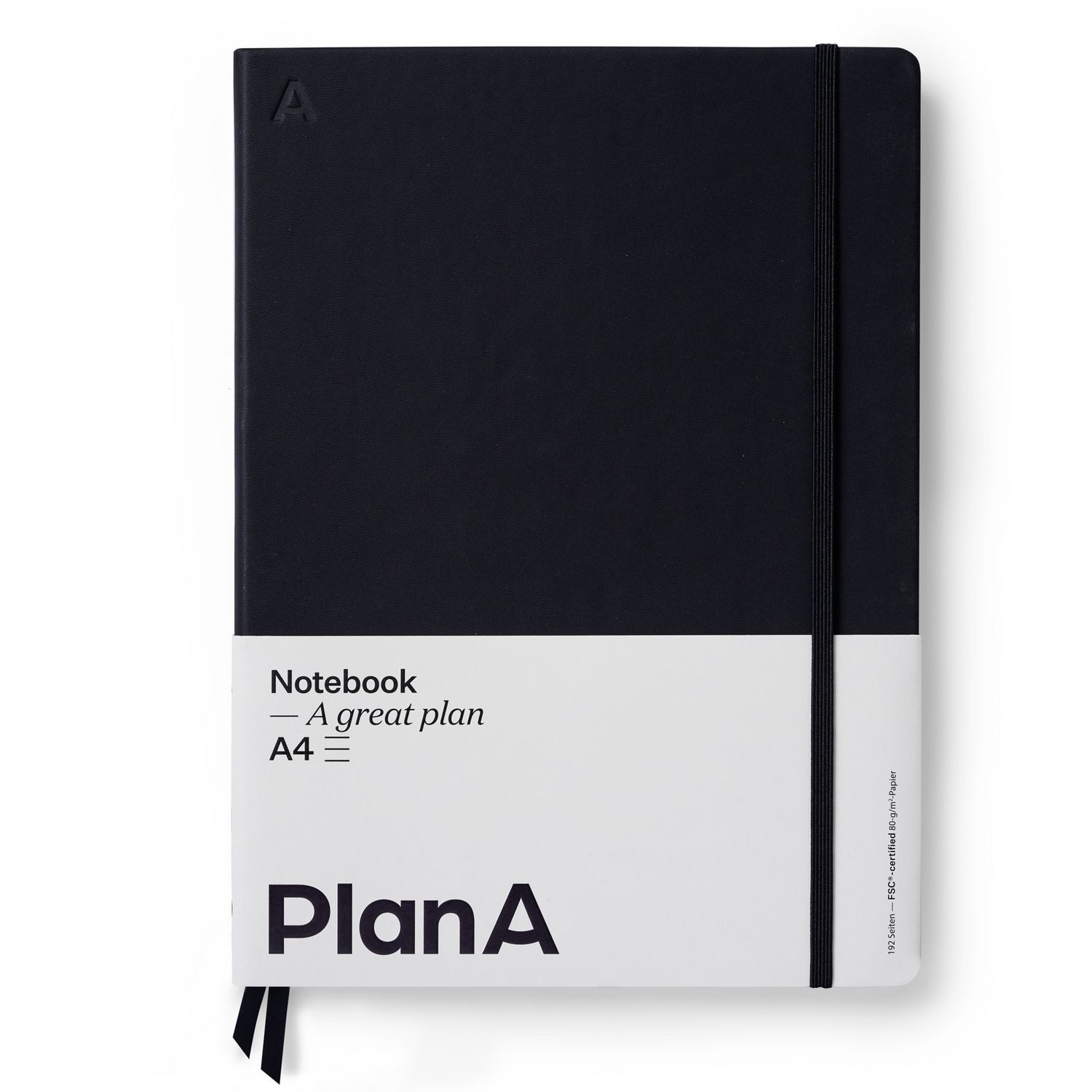 Notizbuch Notizbuch A4 Hardcover Liniert Midnight Black