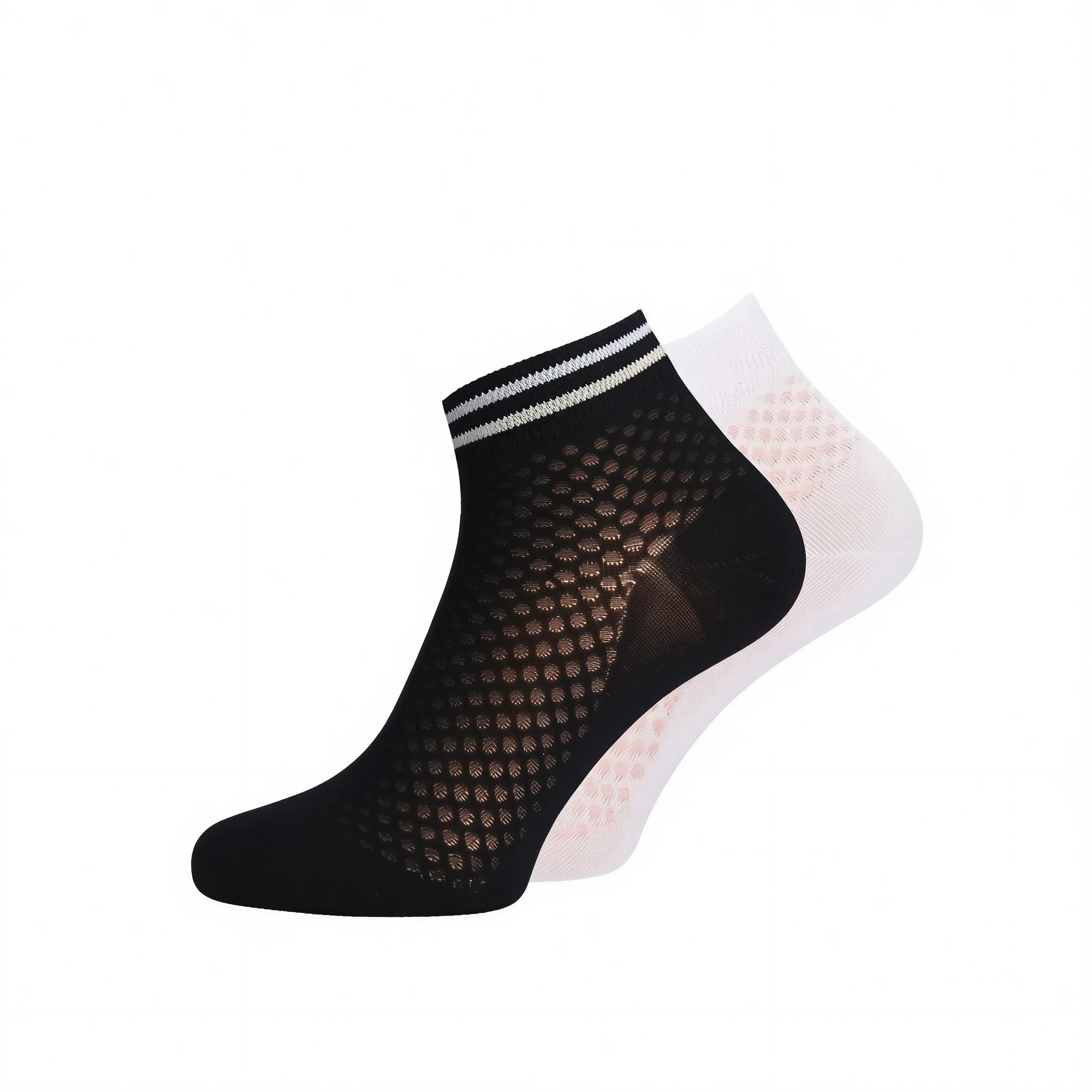 Tamaris Kurzsocken Struktur-Söckchen (Set, 2-Paar, 2er-Pack) aus hautfreundlicher Baumwolle