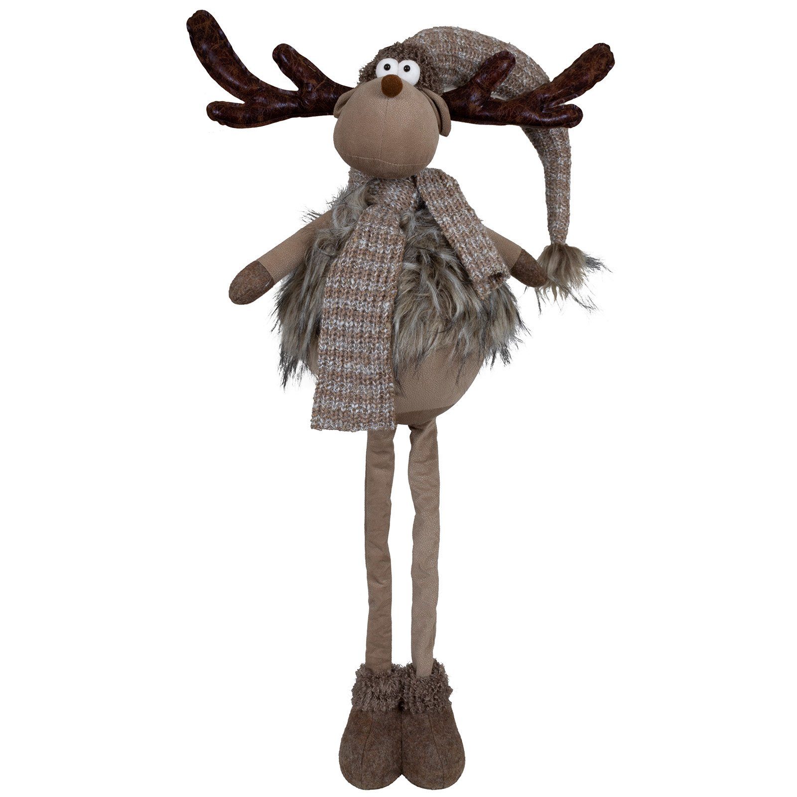 Christmas Paradise Weihnachtsfigur Elch ausziehbar 70-100cm (100-130cm) (XX günstig online kaufen