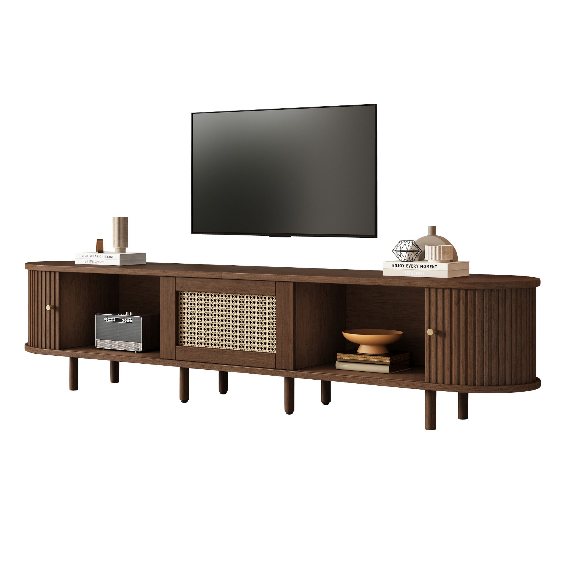 MODFU Lowboard Rattan-Elemente (Fernsehschrank, Fernsehtisch,TV-Board,TV-St günstig online kaufen