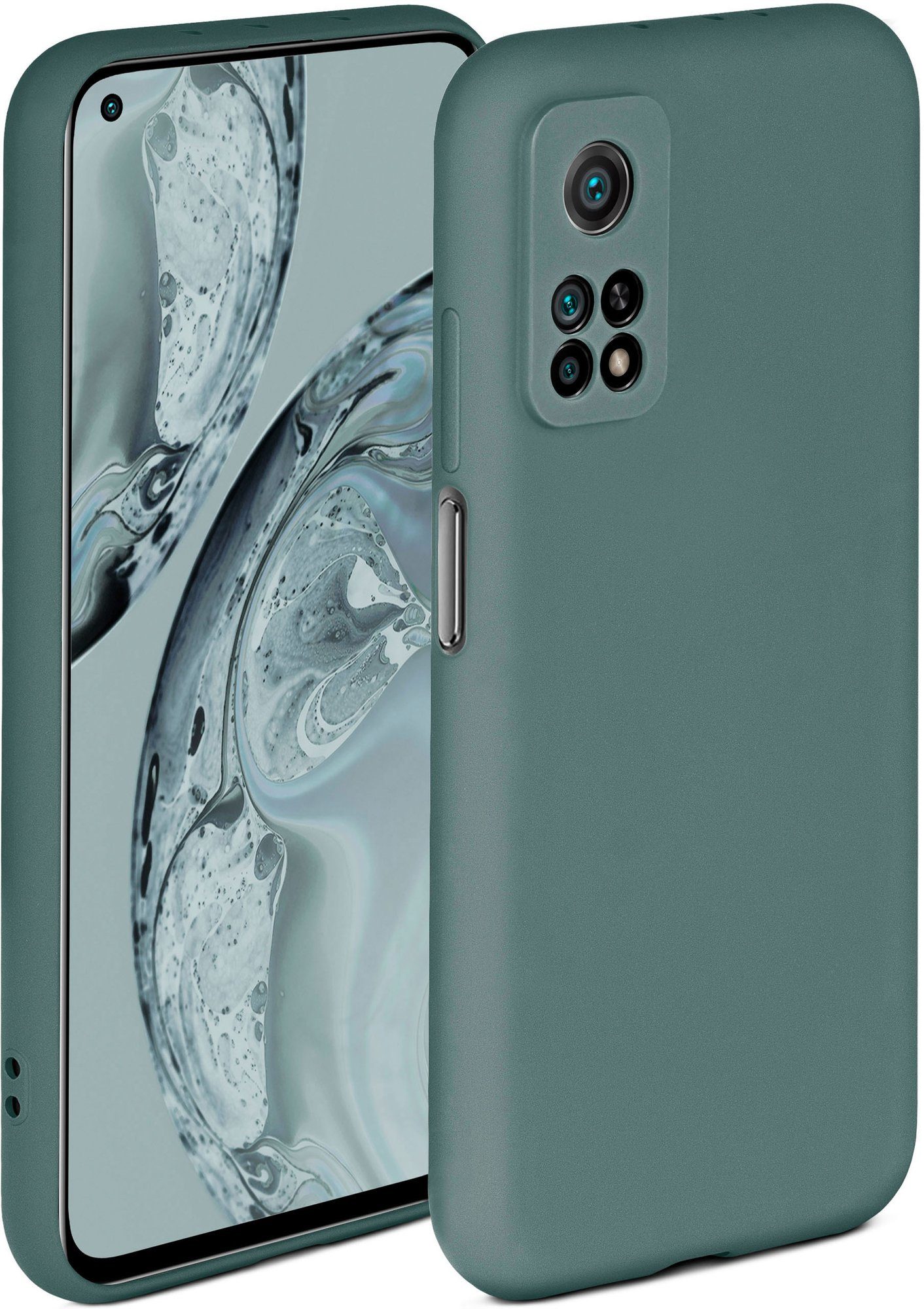 ONEFLOW Handyhülle Soft Case, Hülle aus Silikon, Schutzhülle Bumper, Backcover abdeckung, Silicon Handytasche, Silikonhülle, Schutz Cover, weiche Handyhülle - matt Petrol