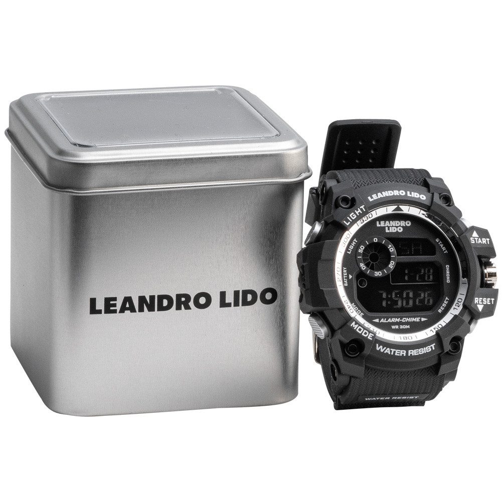 LEANDRO LIDO Sportuhr Unisex Sport Uhr, inklusive Batterie