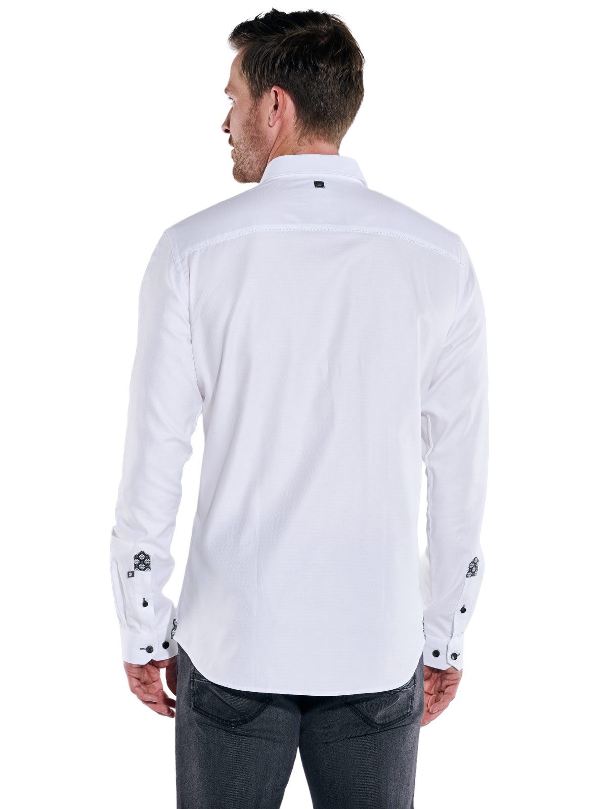 ENGBERS GERMANY Langarmhemd ENGBERS GERMANY Herren Hemd uni, Reinweiss günstig online kaufen