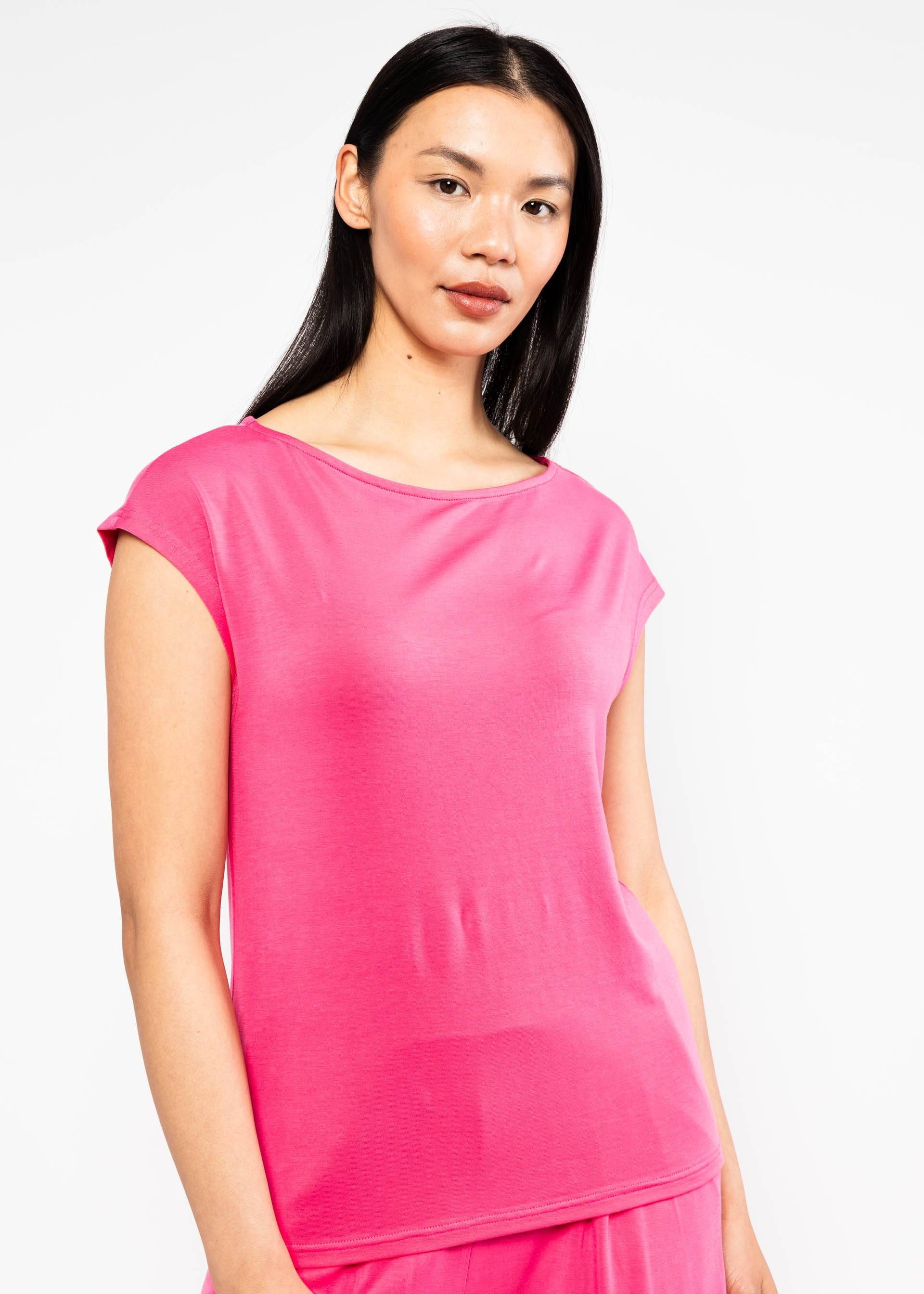 Blutsgeschwister T-Shirt ? Damen T-Shirt aus Lyocell ? U-Boot-Ausschnitt locker ? Shirt Breezy