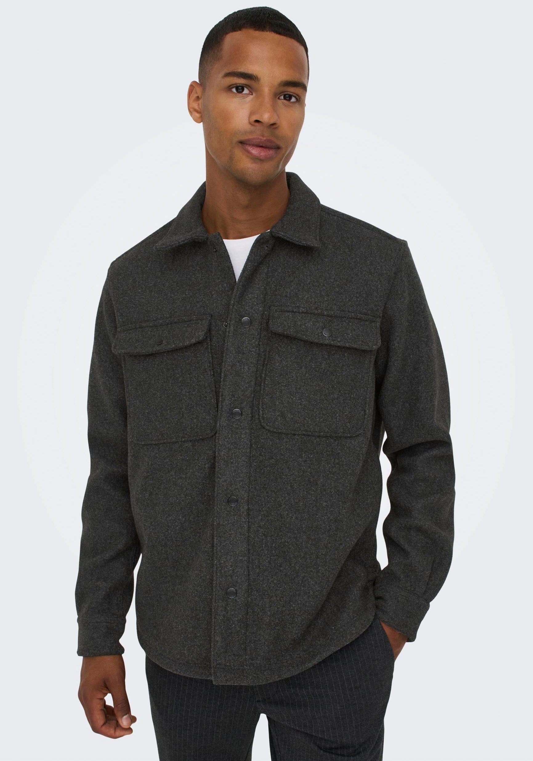 ONLY & SONS Langarmhemd ONSASH OVR günstig online kaufen