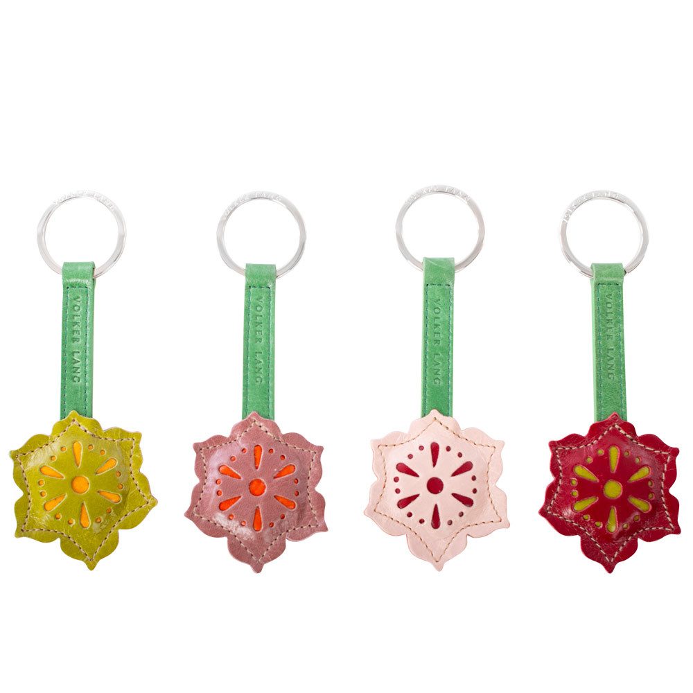 VOLKER LANG Schlüsselanhänger BLUME PUNCHED, SR3