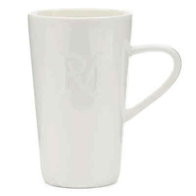 Rivièra Maison Tasse Kaffeetasse RM Monogram Weiß (14cm)