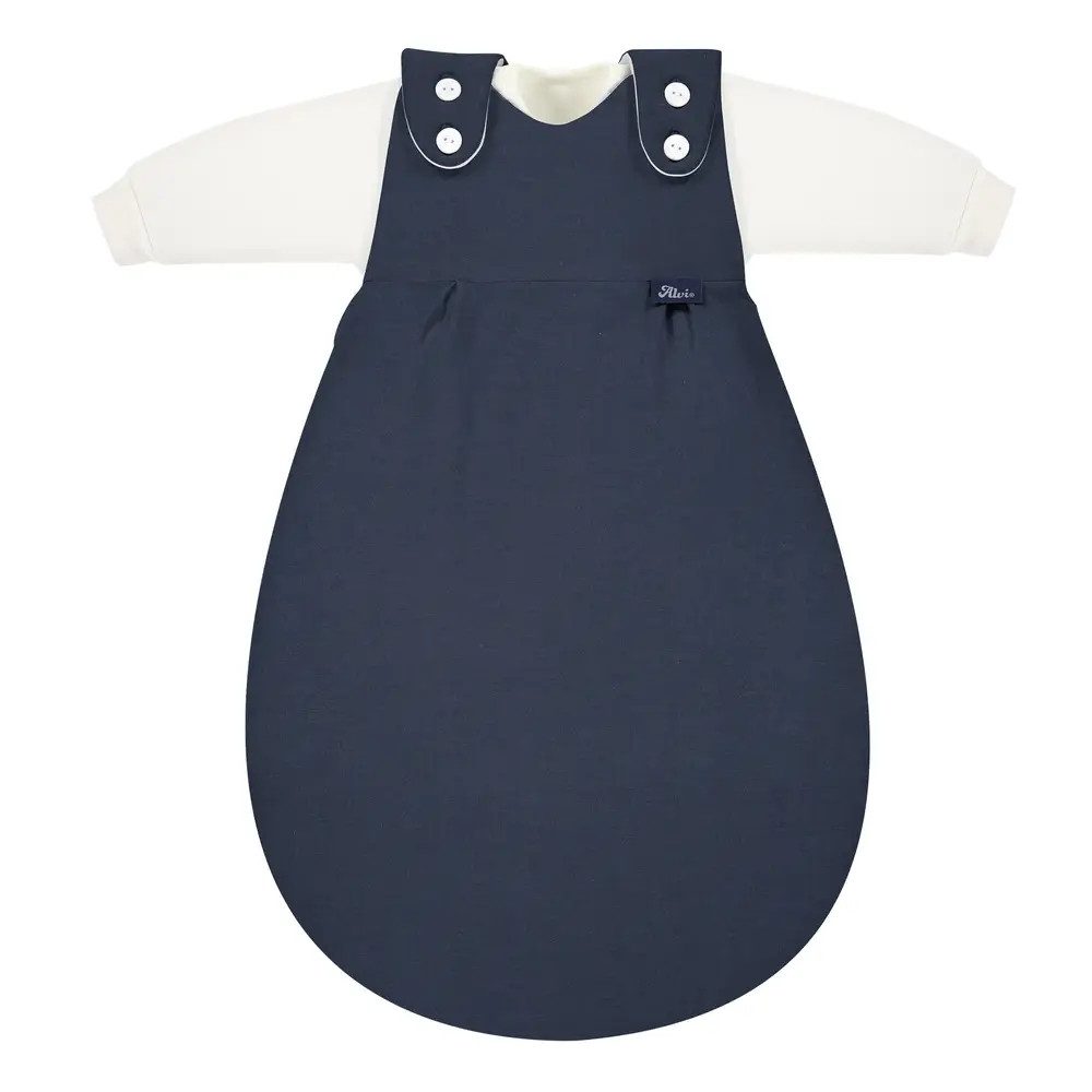 Alvi® Babyschlafsack ALVI 4-Season Baby-Mäxchen Mull poseidon 2 tlg. Gr.: 68/74