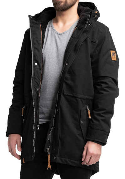 Navahoo Parka Manaka stylischer Herren Wintermantel mit Kapuze