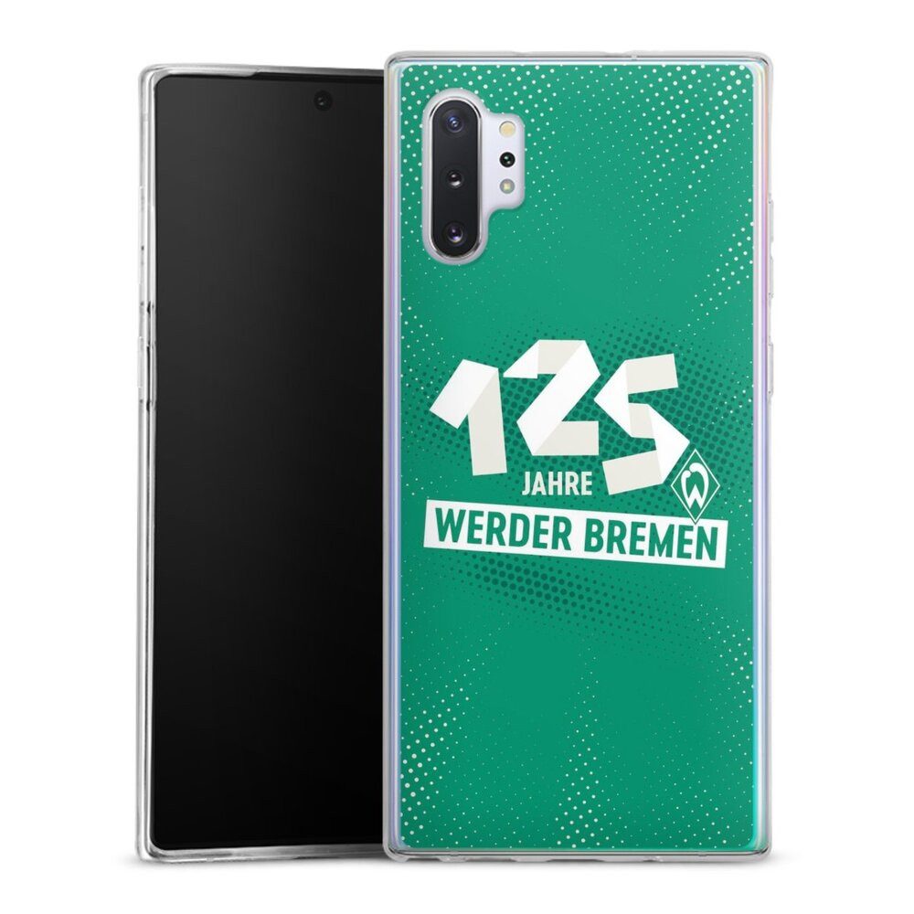 DeinDesign Handyhülle 125 Jahre Werder Bremen Offizielles Lizenzprodukt, Samsung Galaxy Note 10 Plus Slim Case Silikon Hülle Ultra Dünn