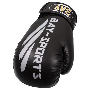 BAY-Sports Boxhandschuhe BlackOrBlack Box-Handschuhe schwarz Boxen Kickboxe