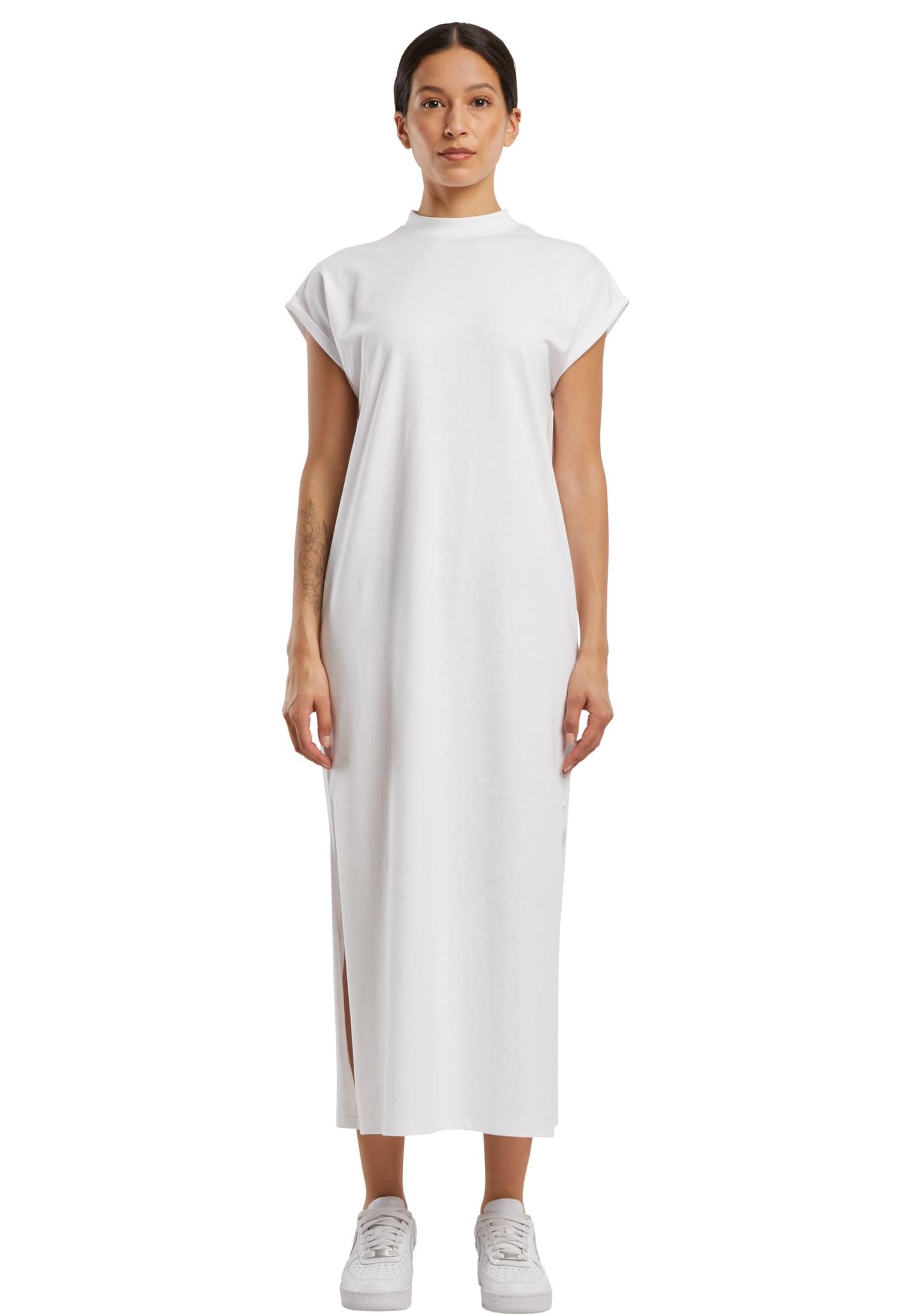 urbandreamz Jerseykleid Damen Kleid Shirt Long Extended Shoulder Lang geschnitten Langkleid – Bild 5 von 5