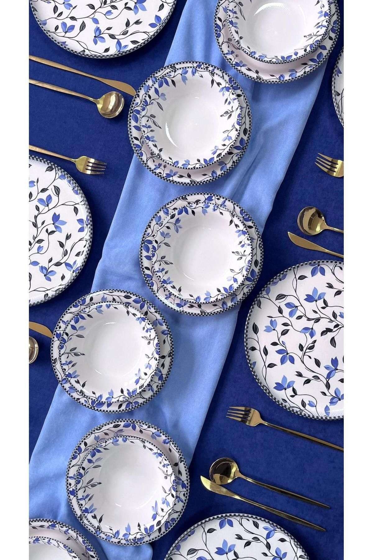 Hermia Concept Geschirr-Set Romantisch (18-tlg), 6 Personen, Keramik, Mikrowellengeeignet, Spülmaschinengeeignet