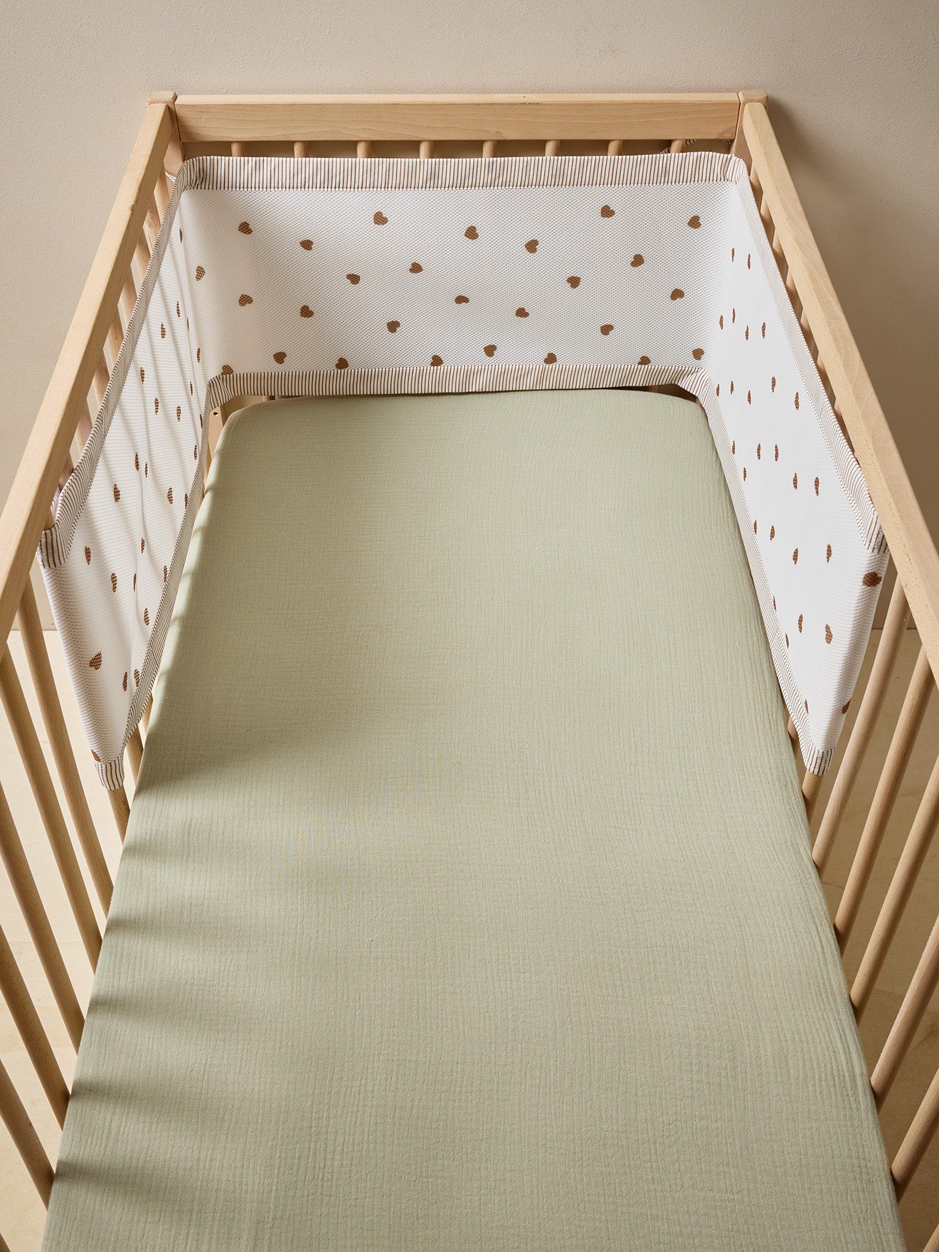 vertbaudet Bettumrandung Bettumrandung/Laufstallpolster HERZENSWUNSCH Baby, Höhe 30 mm