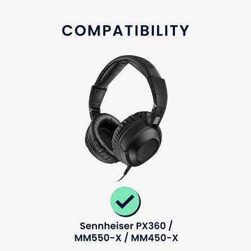 kwmobile 2x Ohr Polster für Sennheiser PX360 / MM550-X / MM450-X Ohrpolster (Ohrpolster Kopfhörer - Kunstleder Polster für Over Ear Headphones)