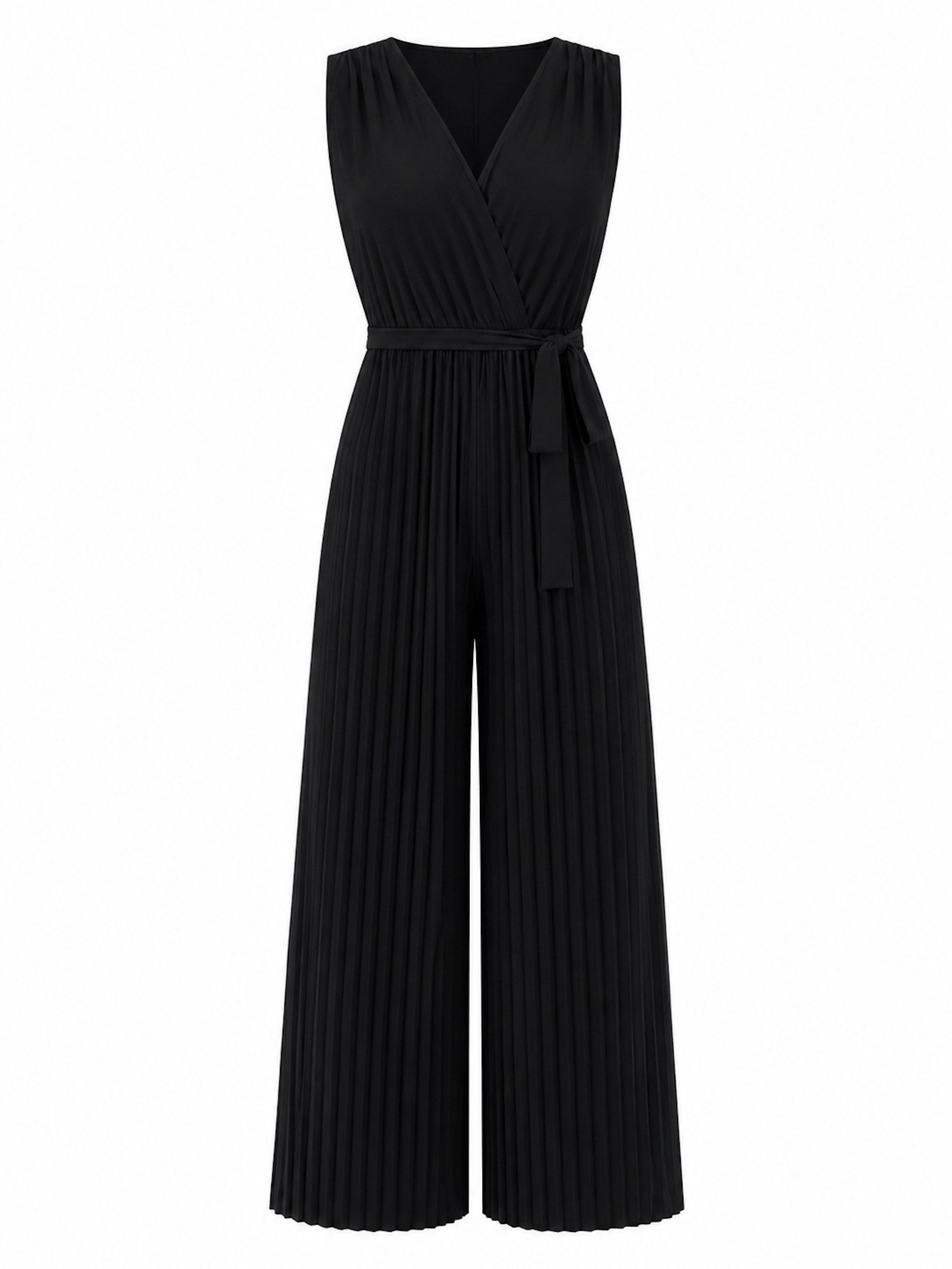 Worldclassca Jumpsuit Worldclassca Jumpsuit Pleated Overalls mit Gürtel Ärmellos Sommer Neu Neue Kollektion - Stilvolle und gemütliche Sommer Mode für Damen