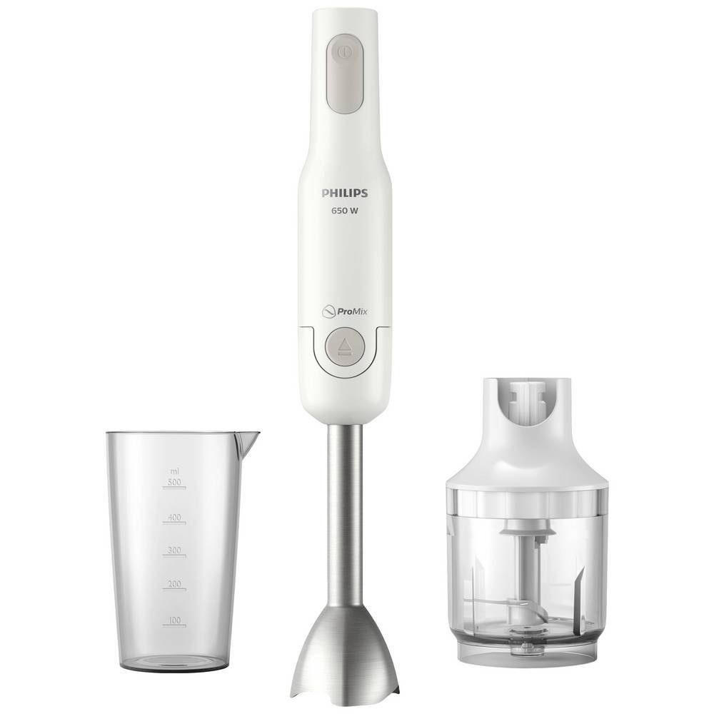 Philips Stabmixer Philips Daily Collection Stabmixer HR2535/00, mit Mixbecher, mit Zerkleinereraufsatz