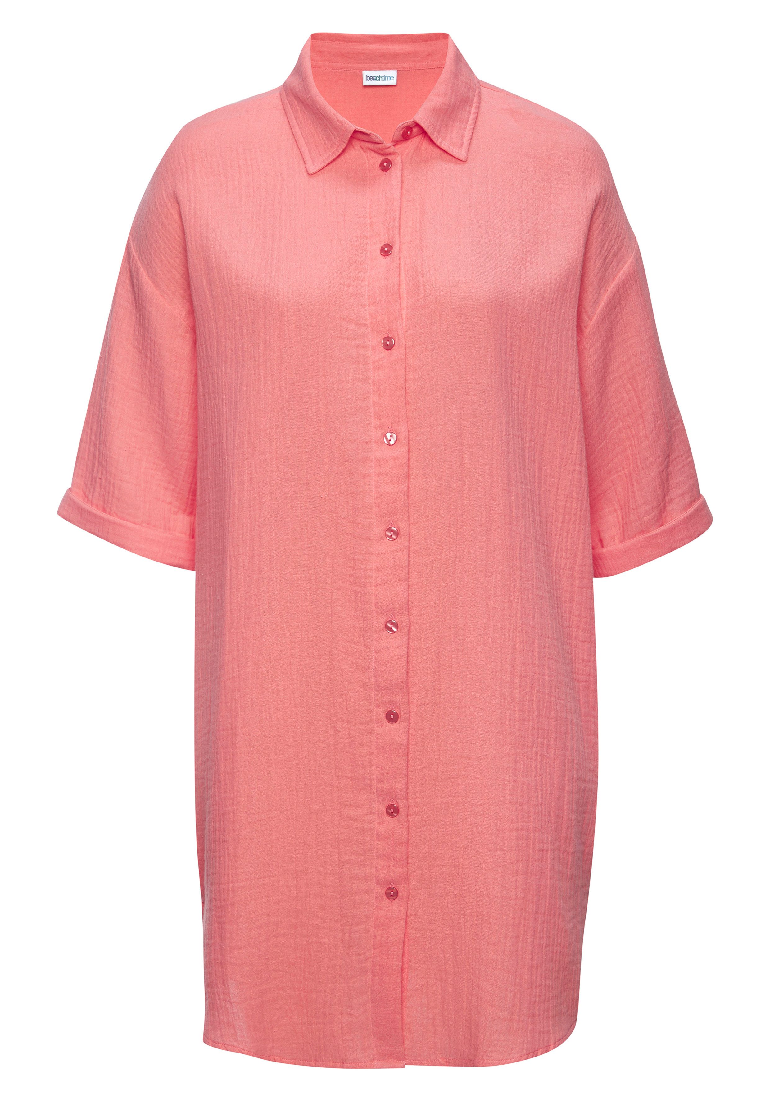 Beachtime Longbluse lange Hemdbluse aus Musselinware. € 39,99