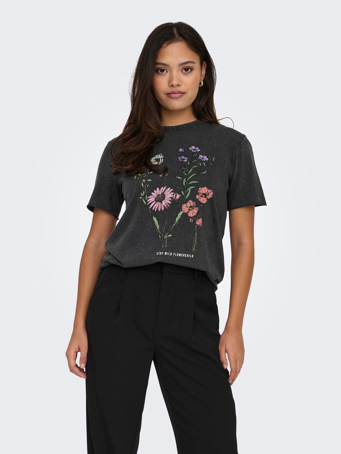 ONLY T-Shirt Bedrucktes Kurzarm mit Printed günstig online kaufen