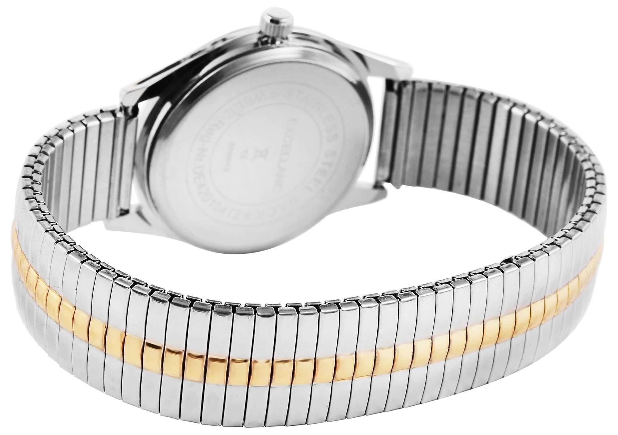 EXCELLANC Quarzuhr Hiyam, Mineralglas, Herrenuhr Edelstahl
